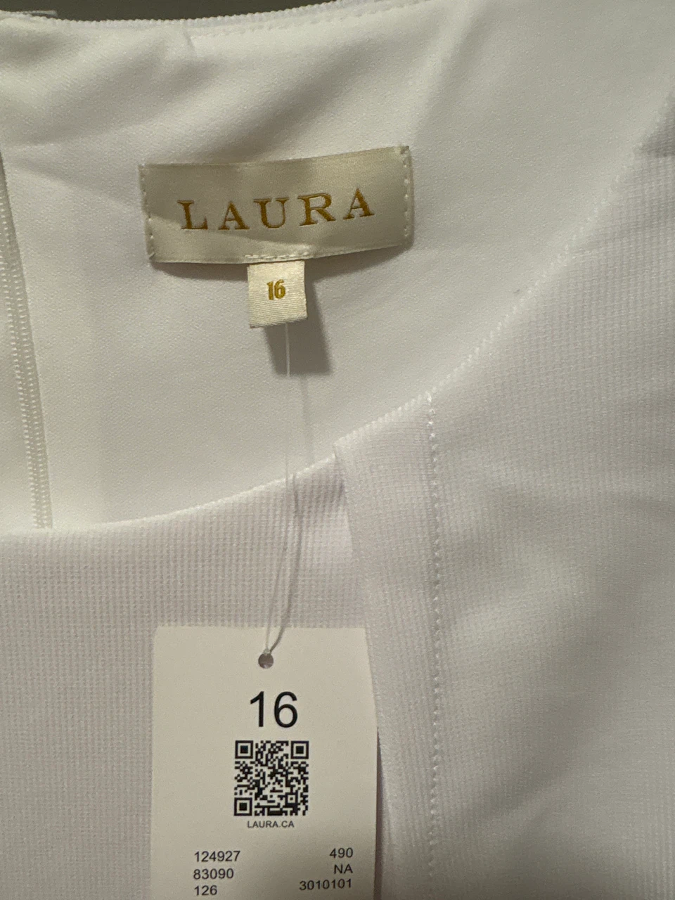 Laura navy and white floral dress, size 16 - photo 3