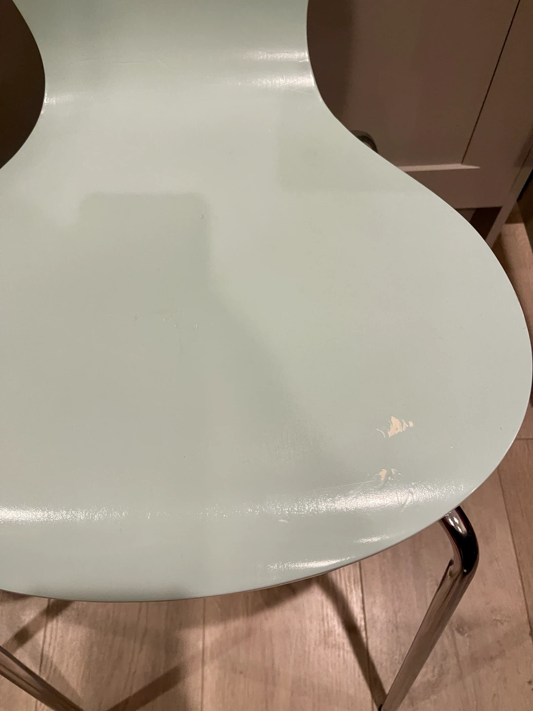 Set of Two Light Blue Dining Chairs - photo 2