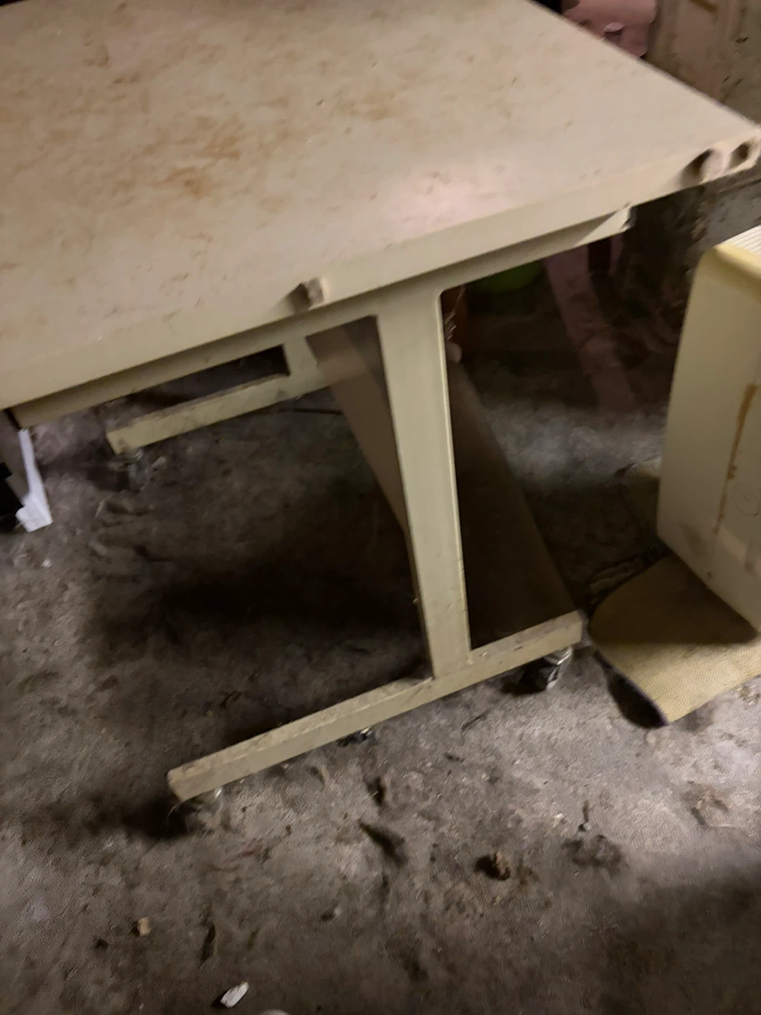Vintage Metal Mobile Desk