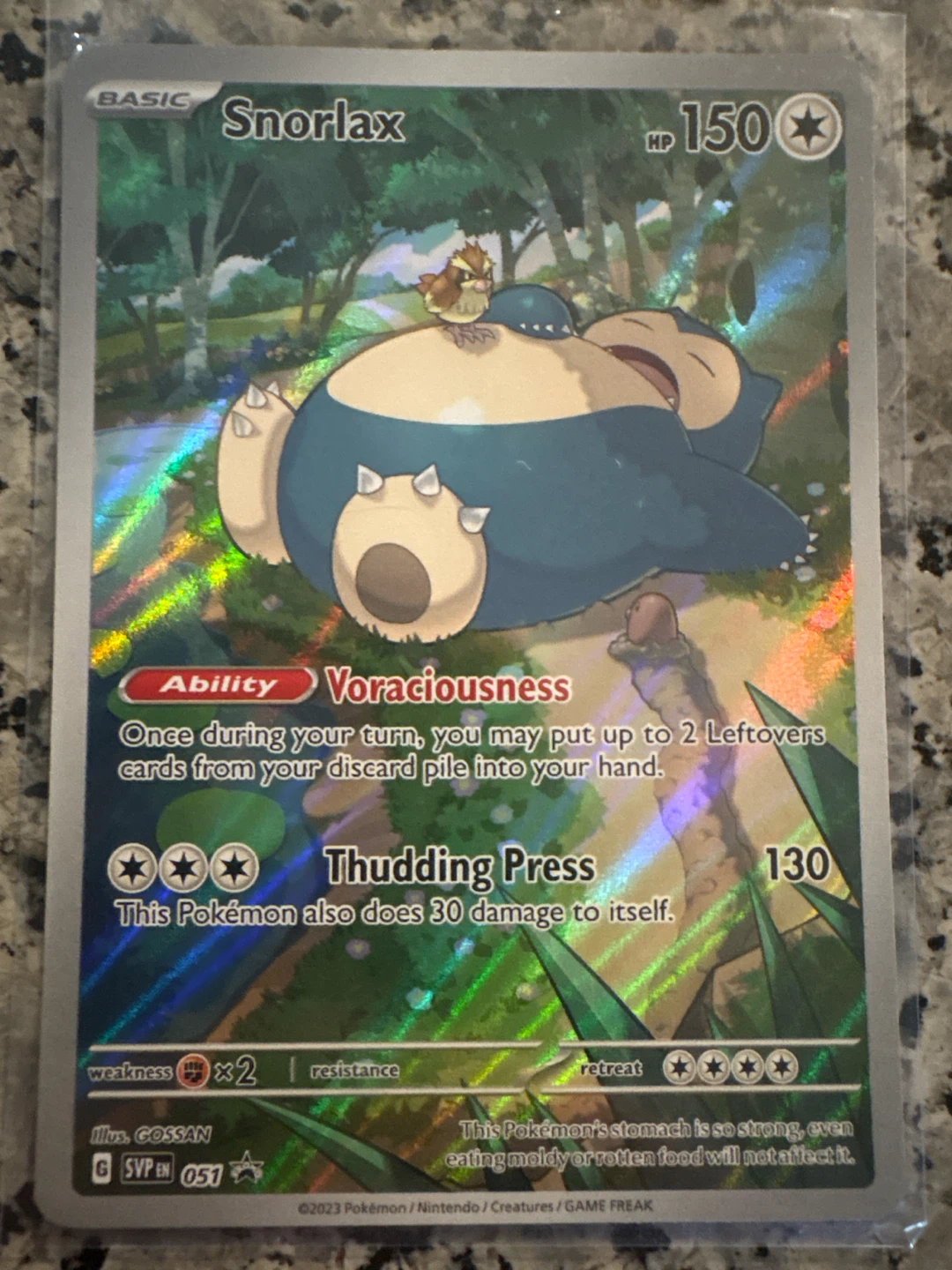 Snorlax SVP EN 051 Holo Pokemon Card