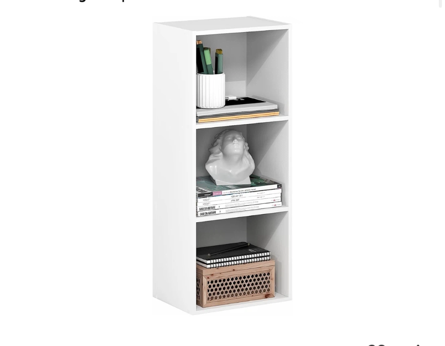 White 3-Tier Storage Shelf