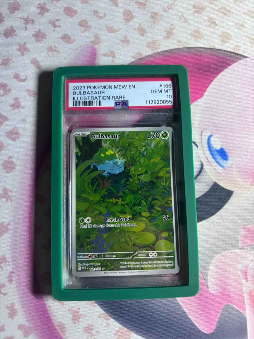 PSA 10 Bulbasaur 166/165 Illustration Rare Pokemon Card