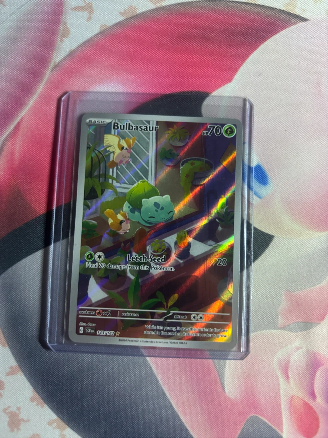 Bulbasaur 143/142 Illustration Rare Pokemon Card