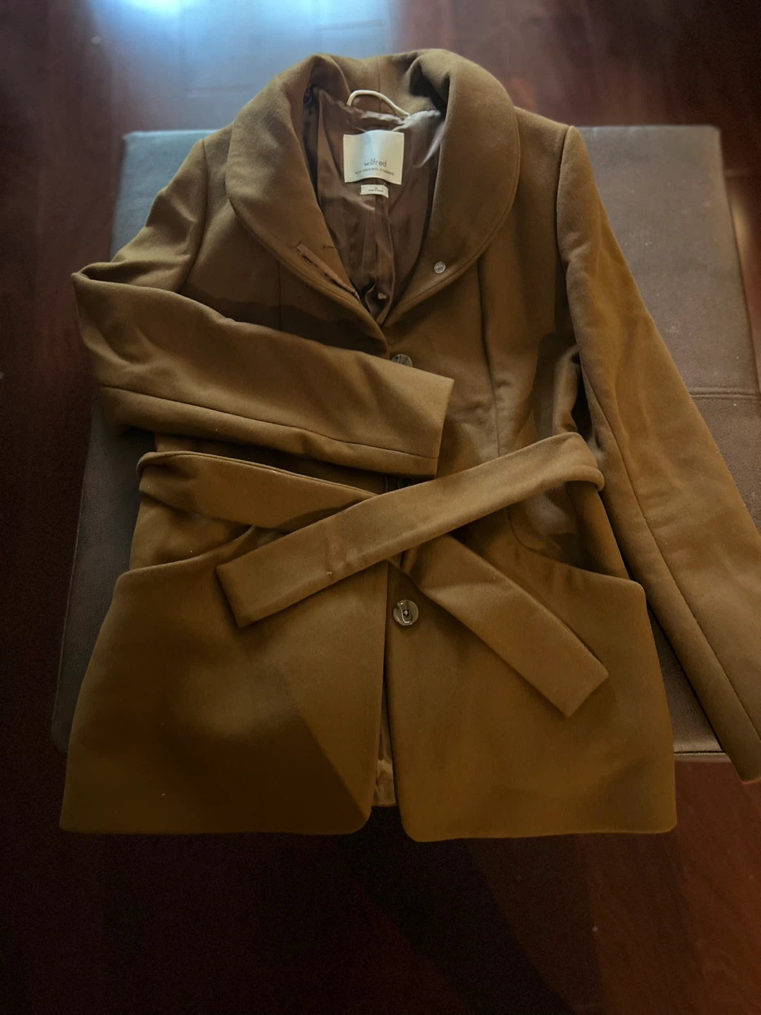 Wilfred Wool & Cashmere Brown Coat