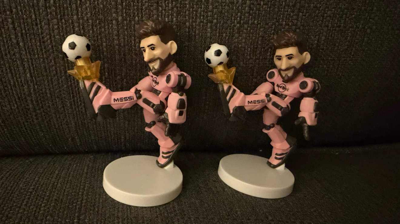 Hard Rock Messi Robot Figurines - Set of 2
