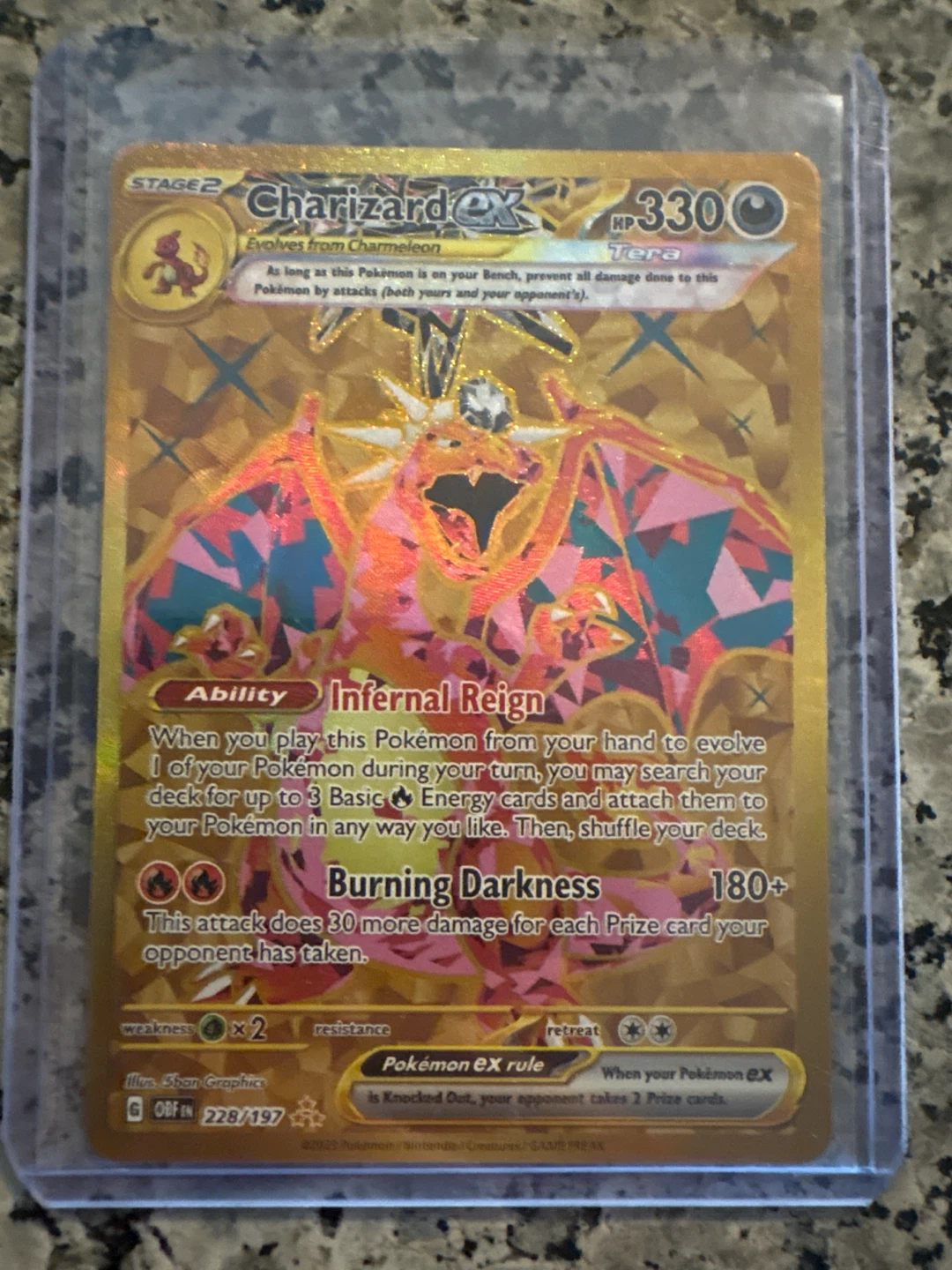 Charizard ex Gold Hyper Rare 228/197