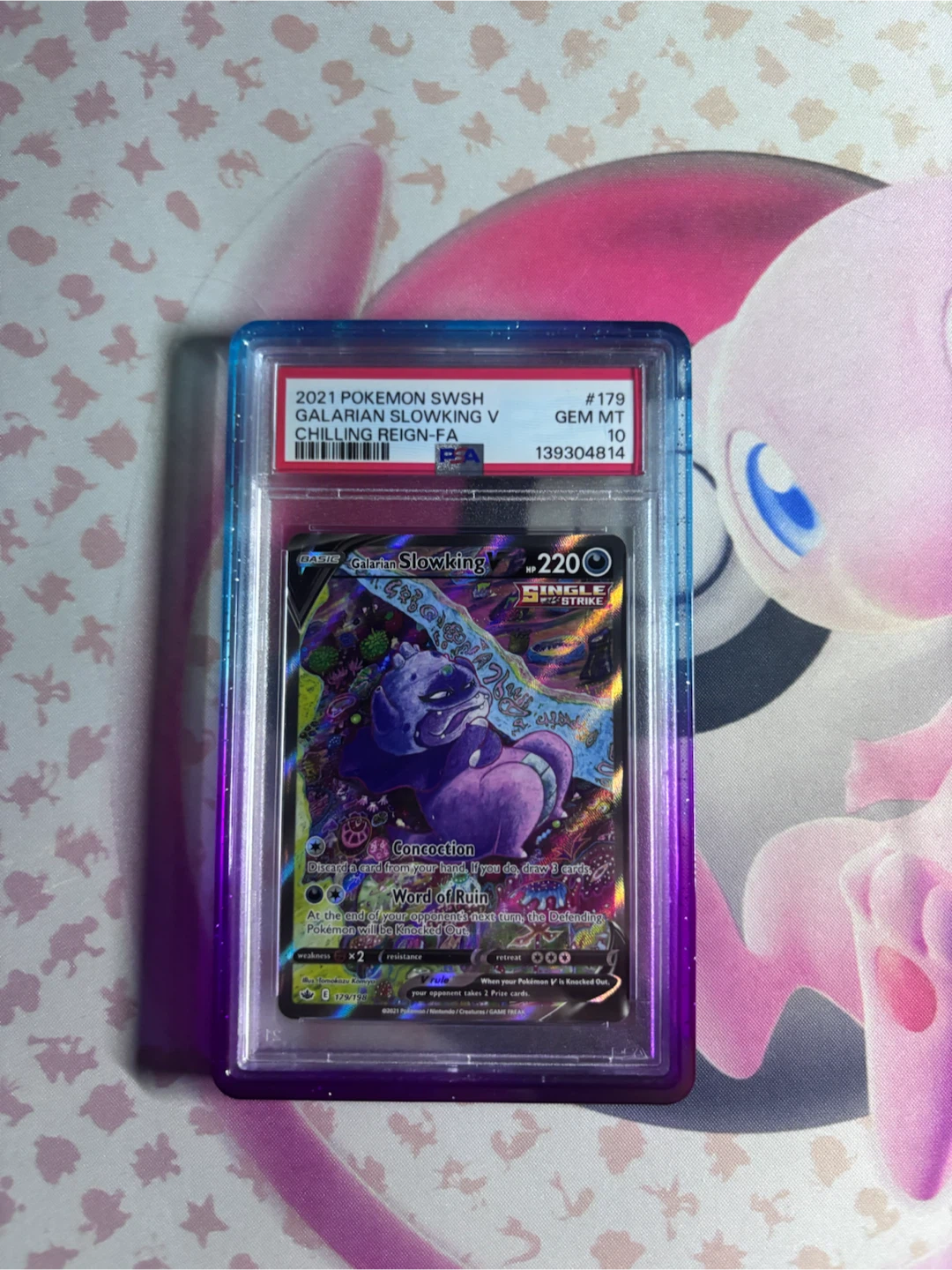 2021 Pokemon Galarian Slowking V PSA 10