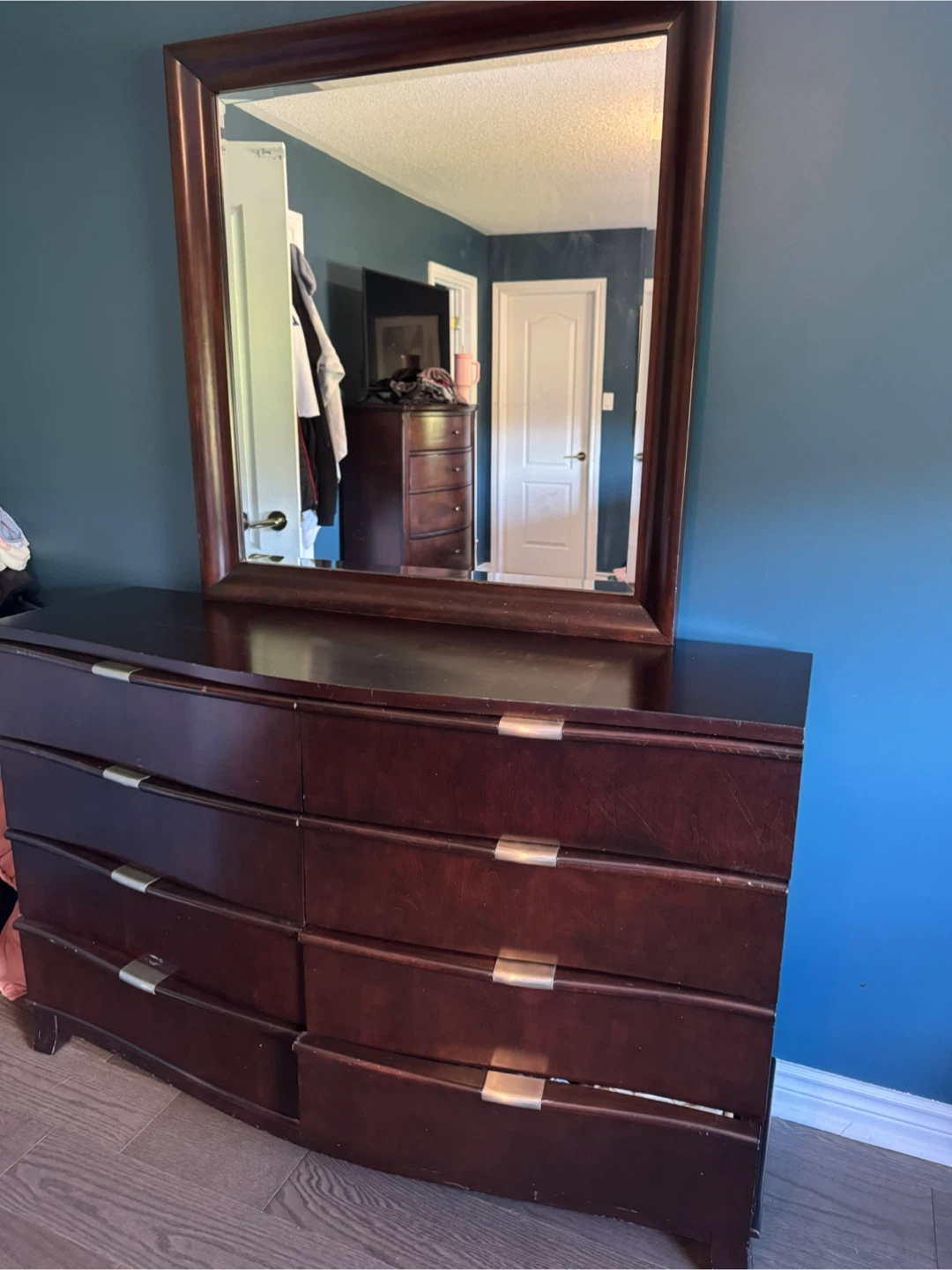 Dark Wood Bedroom Furniture Set