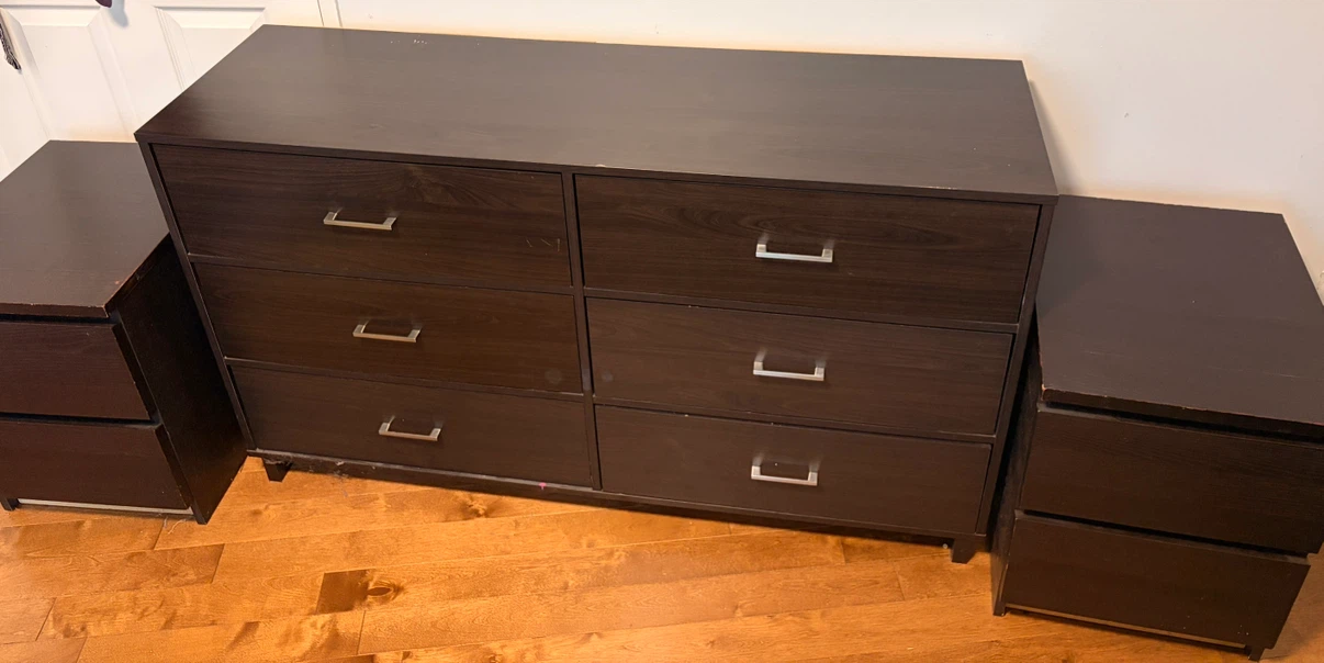 IKEA wooden 6 drawer dresser