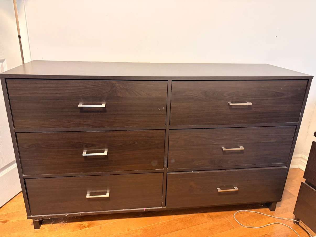 IKEA wooden 6 drawer dresser - photo 3