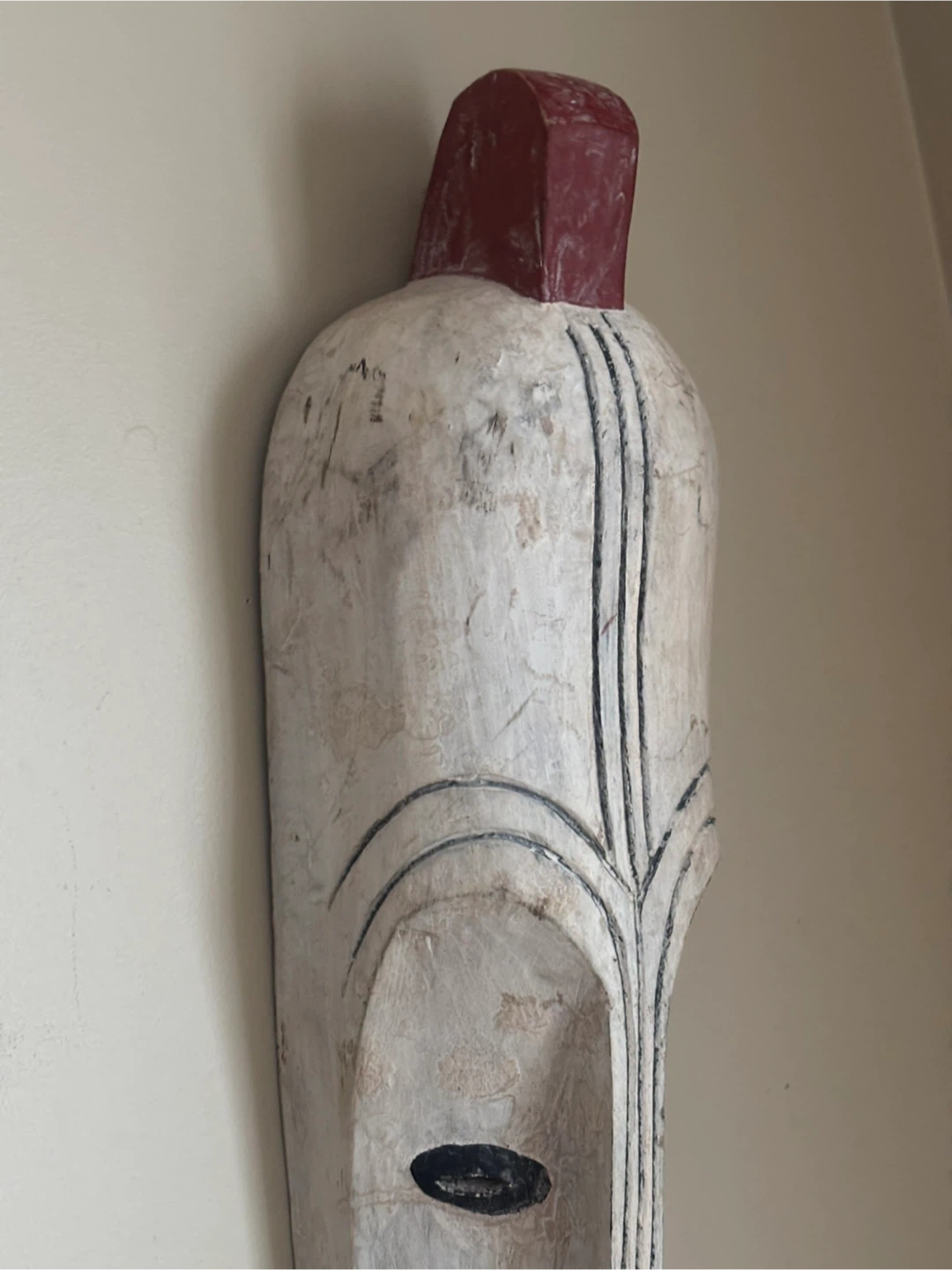 Decorative Hand-Carved Wooden Wall Mask fang ngil - photo 5