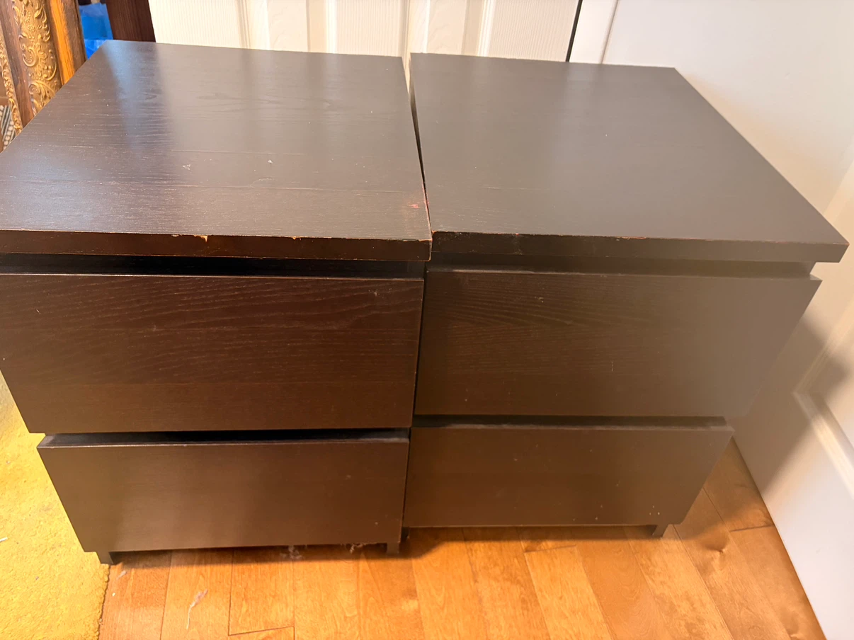 Two Dark brown matching lockers - photo 3