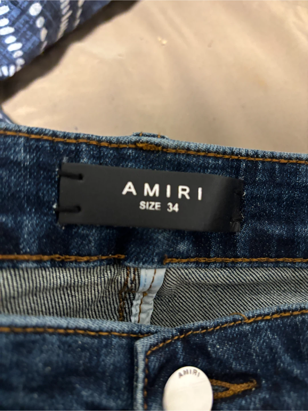 AMIRI Bandana Distressed Jeans Size 34 - photo 2