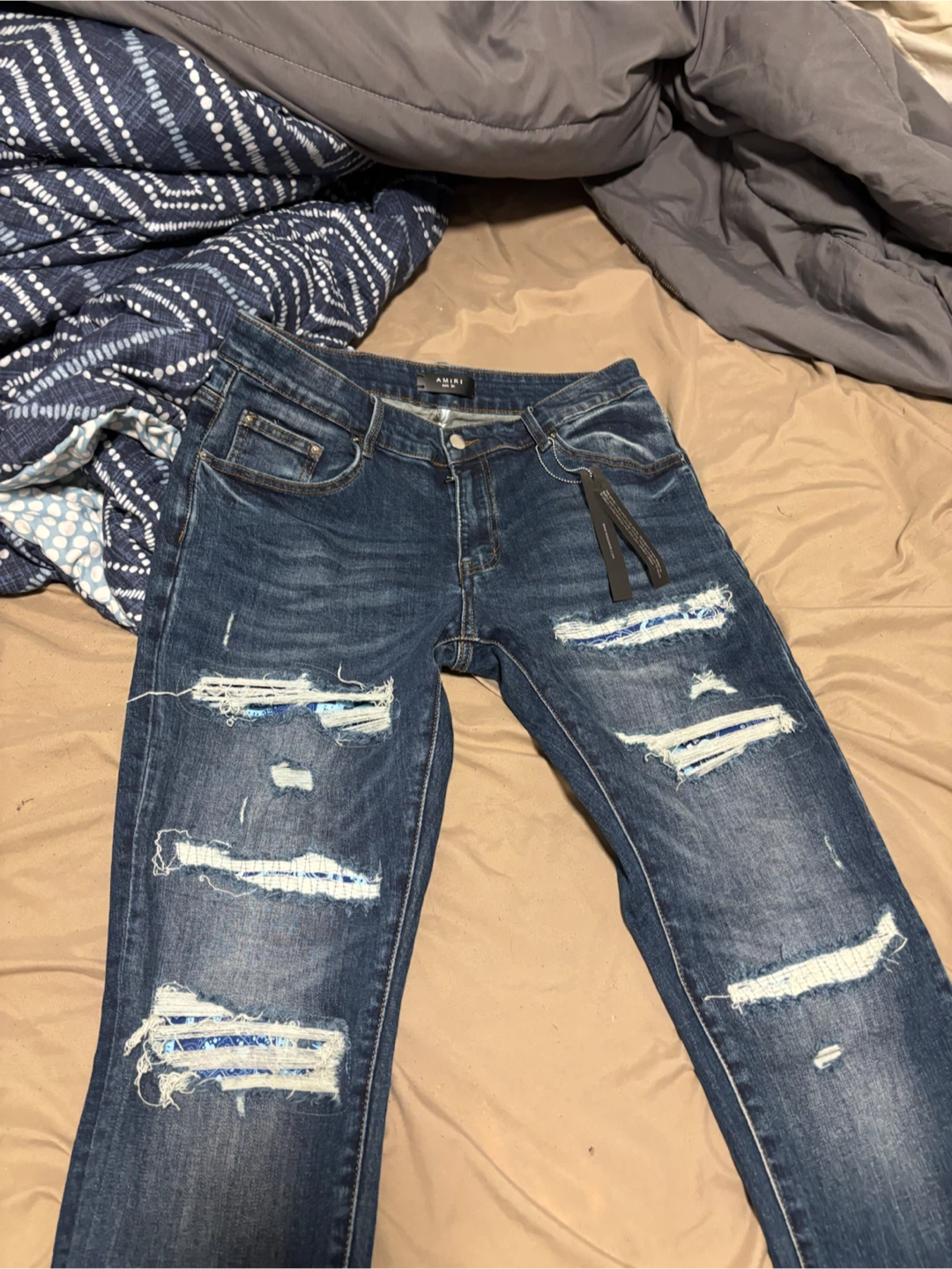 AMIRI Bandana Distressed Jeans Size 34 - photo 5