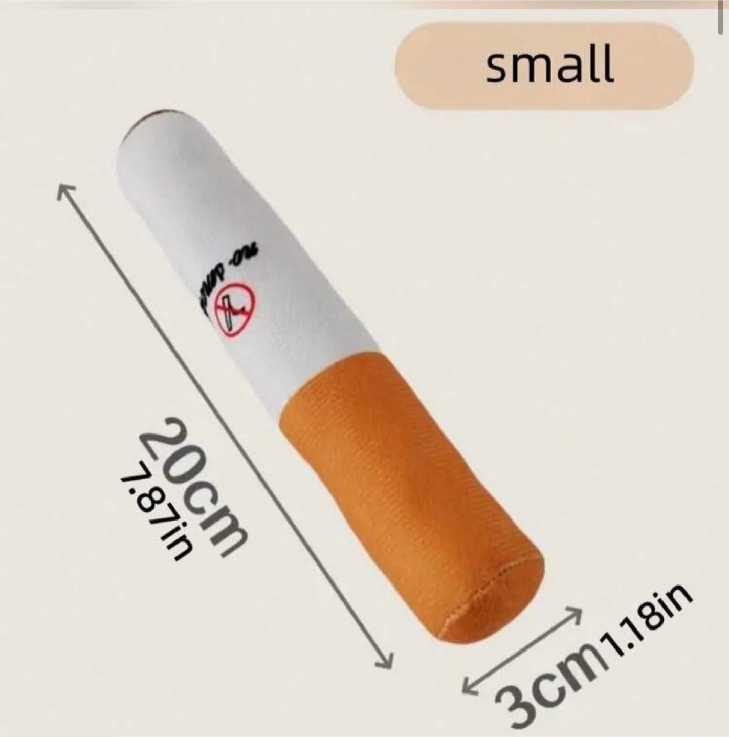 Cigarette Plush Dog Toy - photo 4