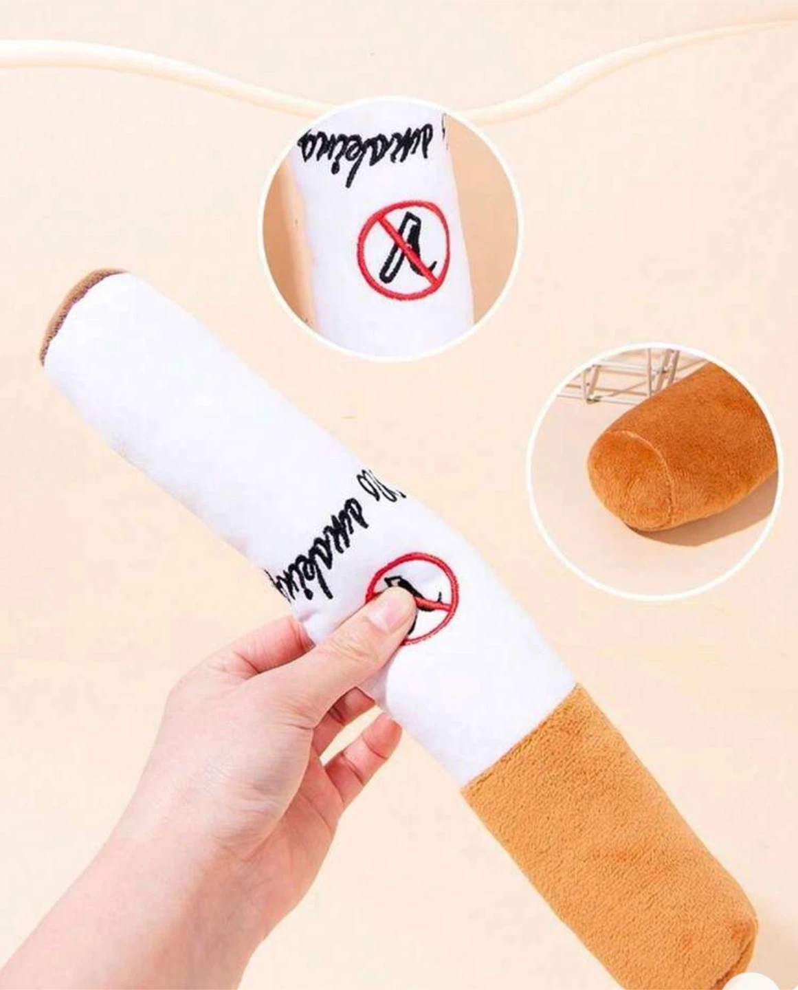 Cigarette Plush Dog Toy - photo 2