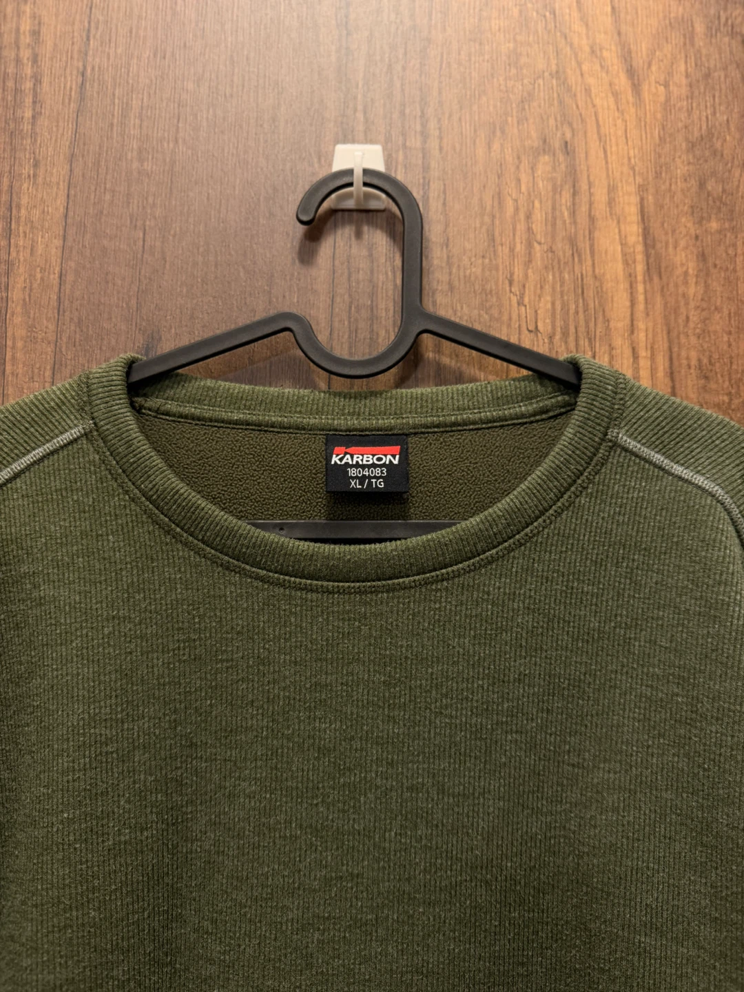 Men’s Crew Neck Sweater – Olive Green – XL - photo 2