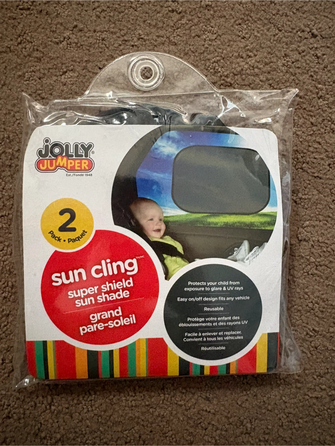 Jolly Jumper Sun Cling Super Shield Sun Shade - 2 Pack