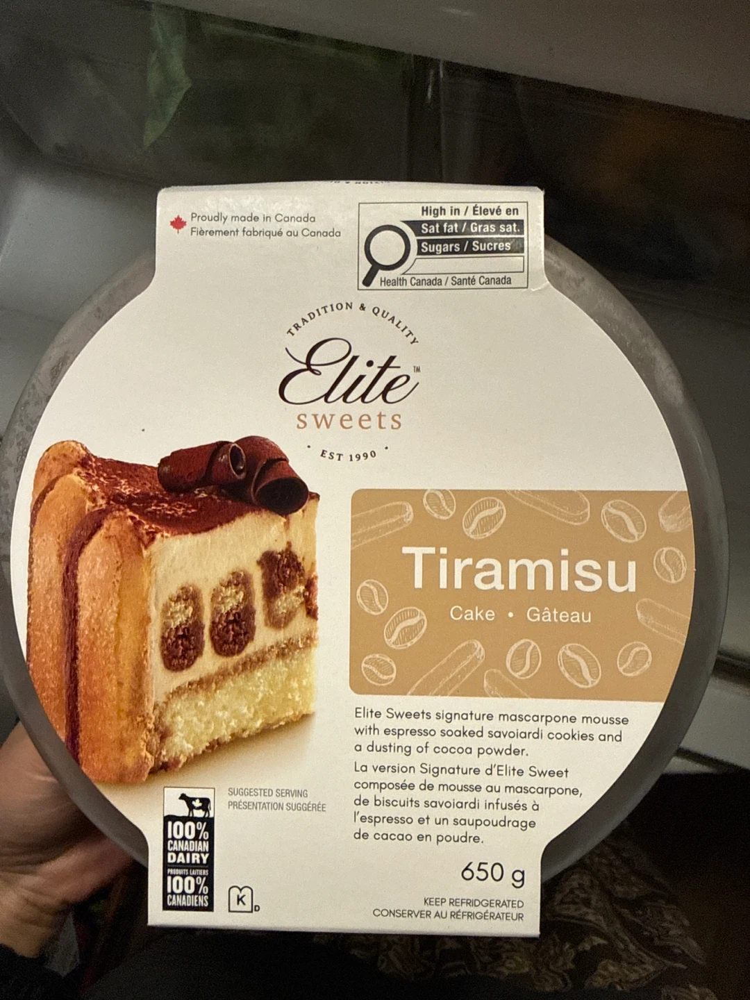 Elite Sweets Tiramisu Cake
