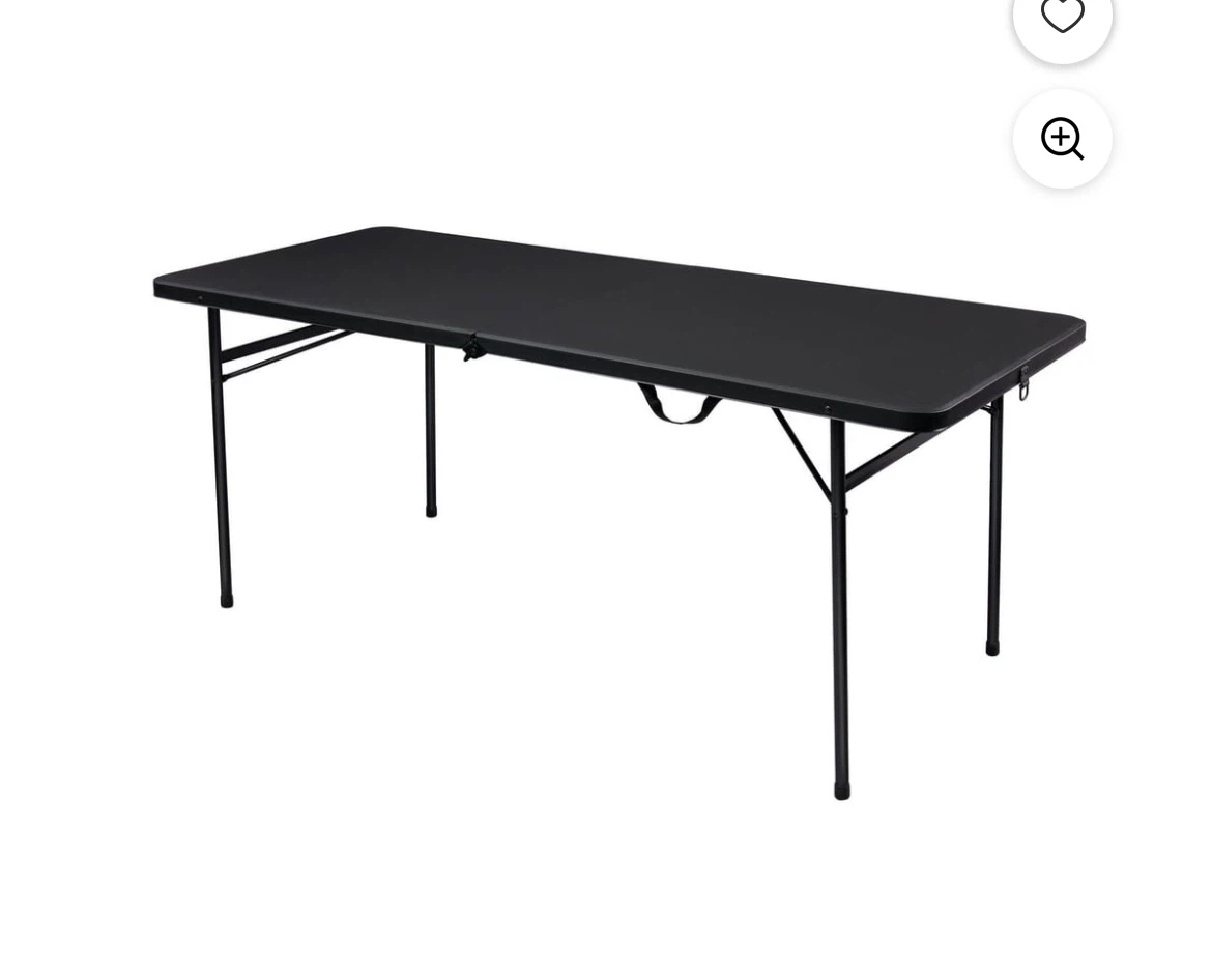 Black Folding Table