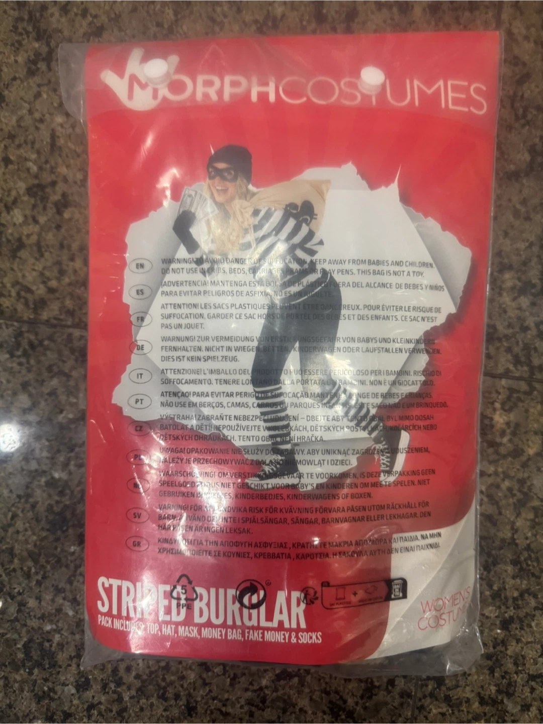 Halloween Women's Burglar Costume - Medium - photo 3