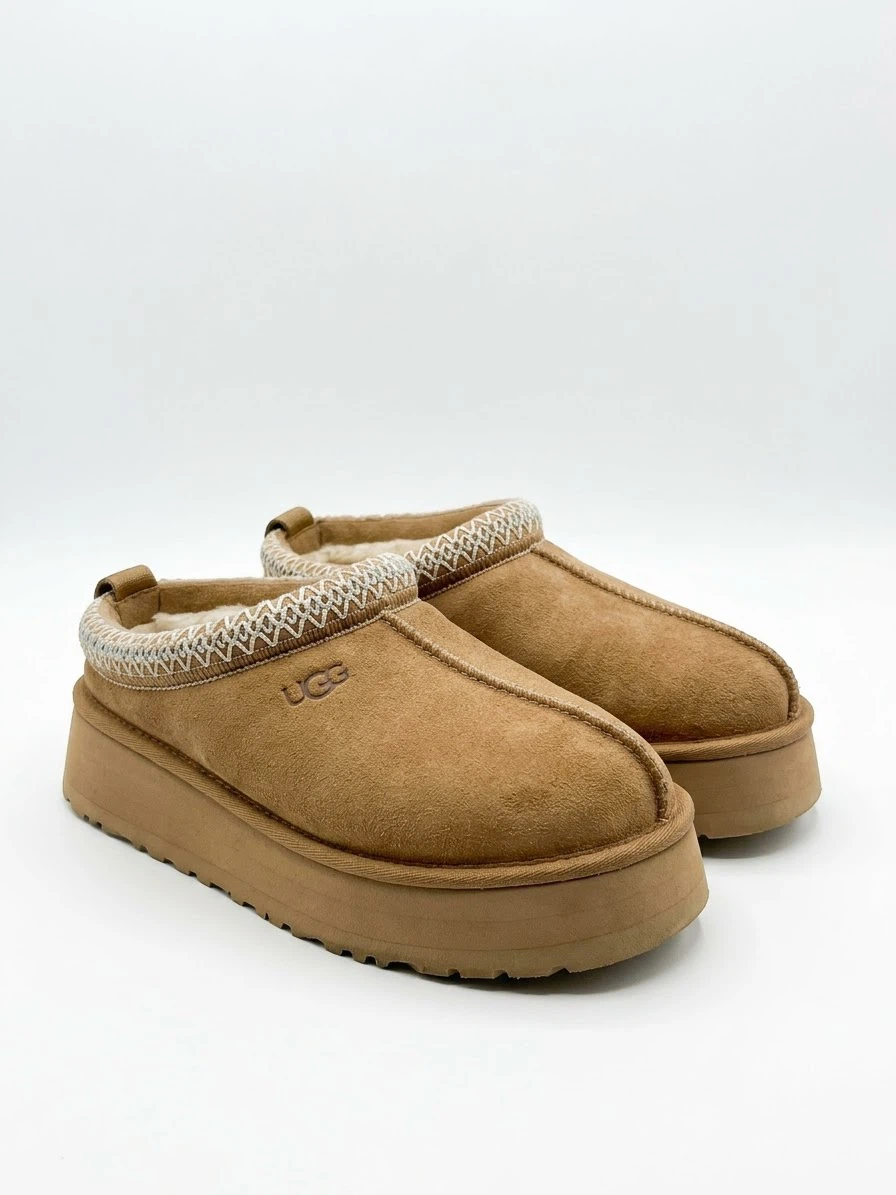UGG Tasman Platform Suede Slippers