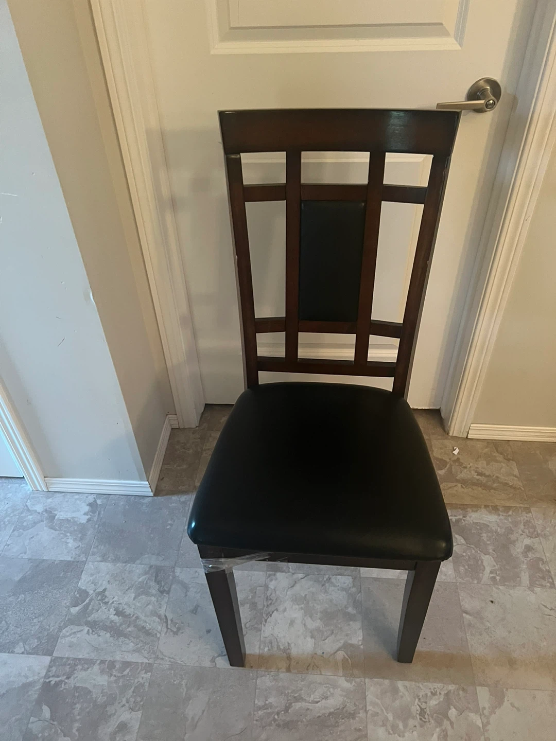 Dark Wood Dining Chair - photo 2