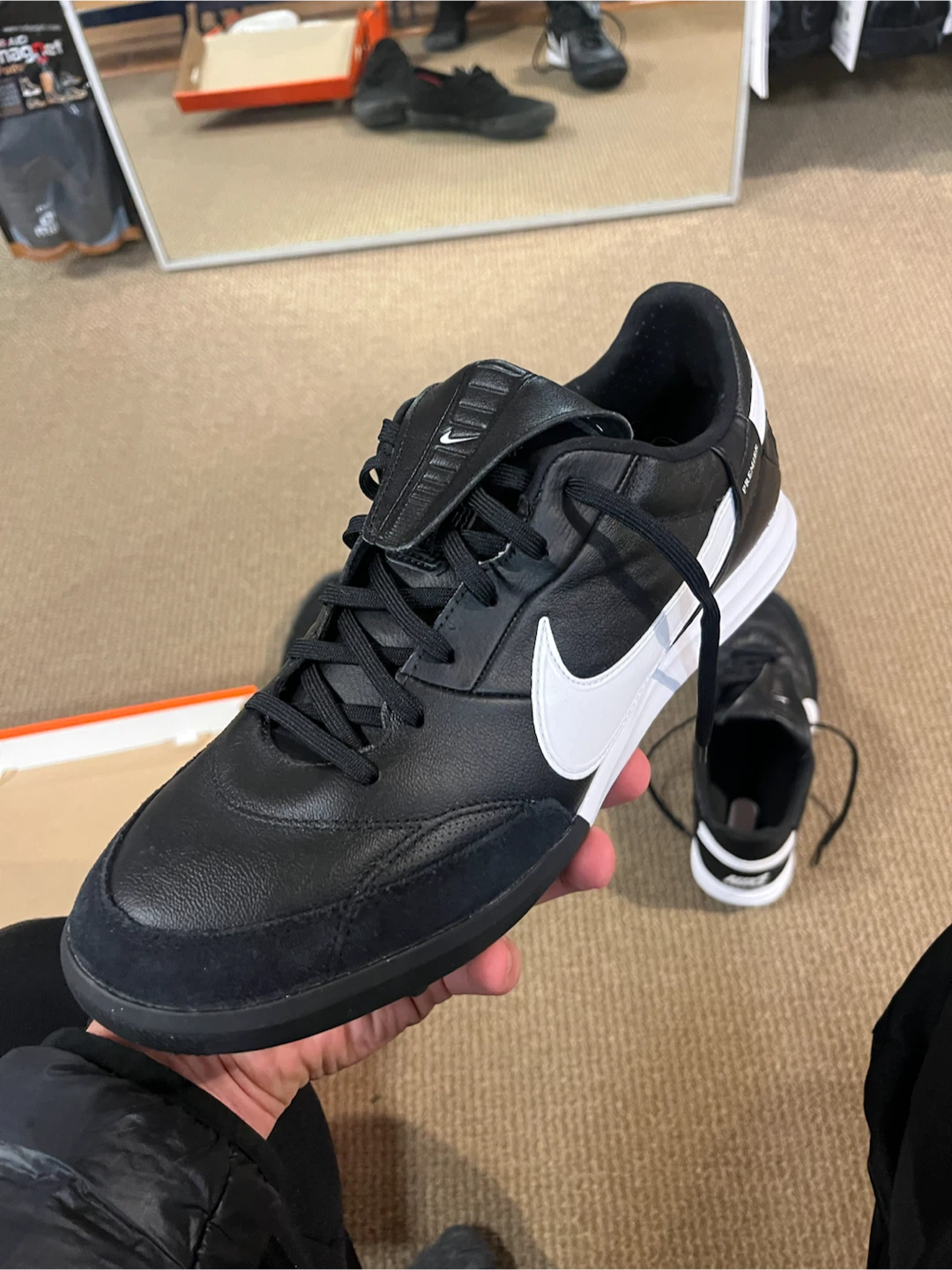 Nike Premier Soccer Shoes Black and White - photo 2