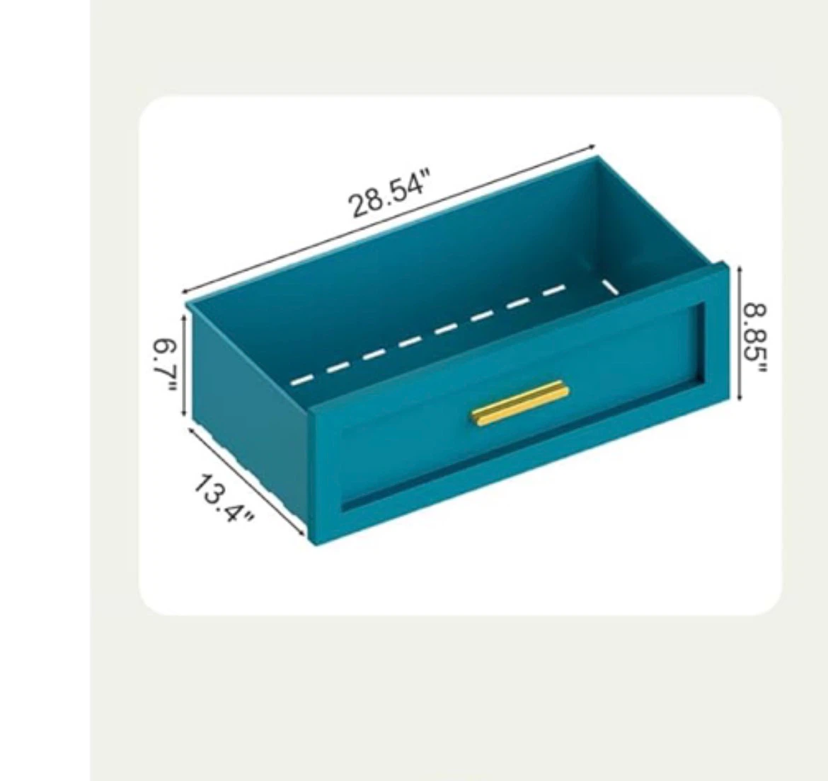 Blue Metal Dresser Storage Drawers - photo 5