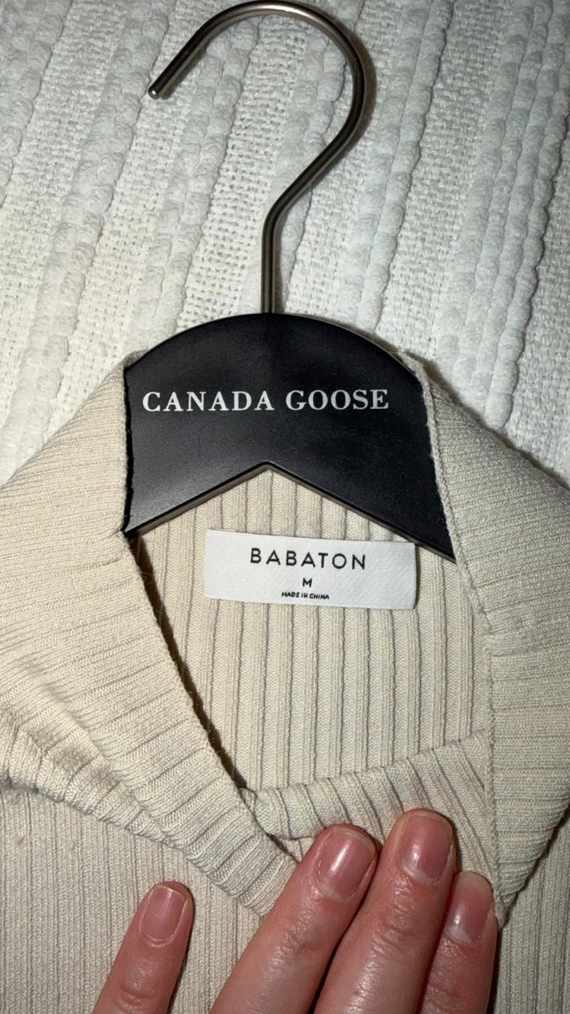 Babaton Ribbed Mock Neck Tie-Back Top - photo 2