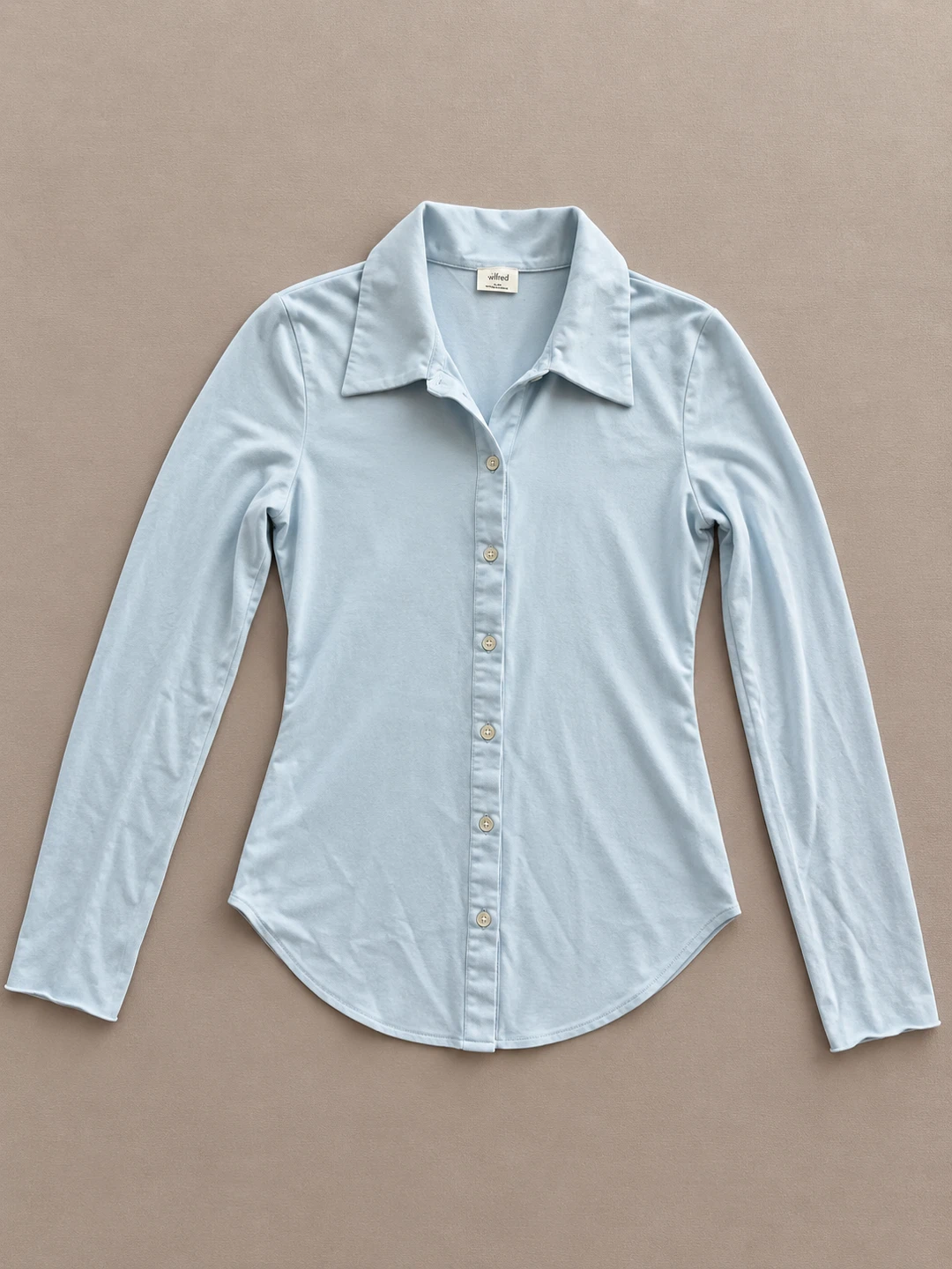 Wilfred / Aritzia Light Blue Button-Up Shirt