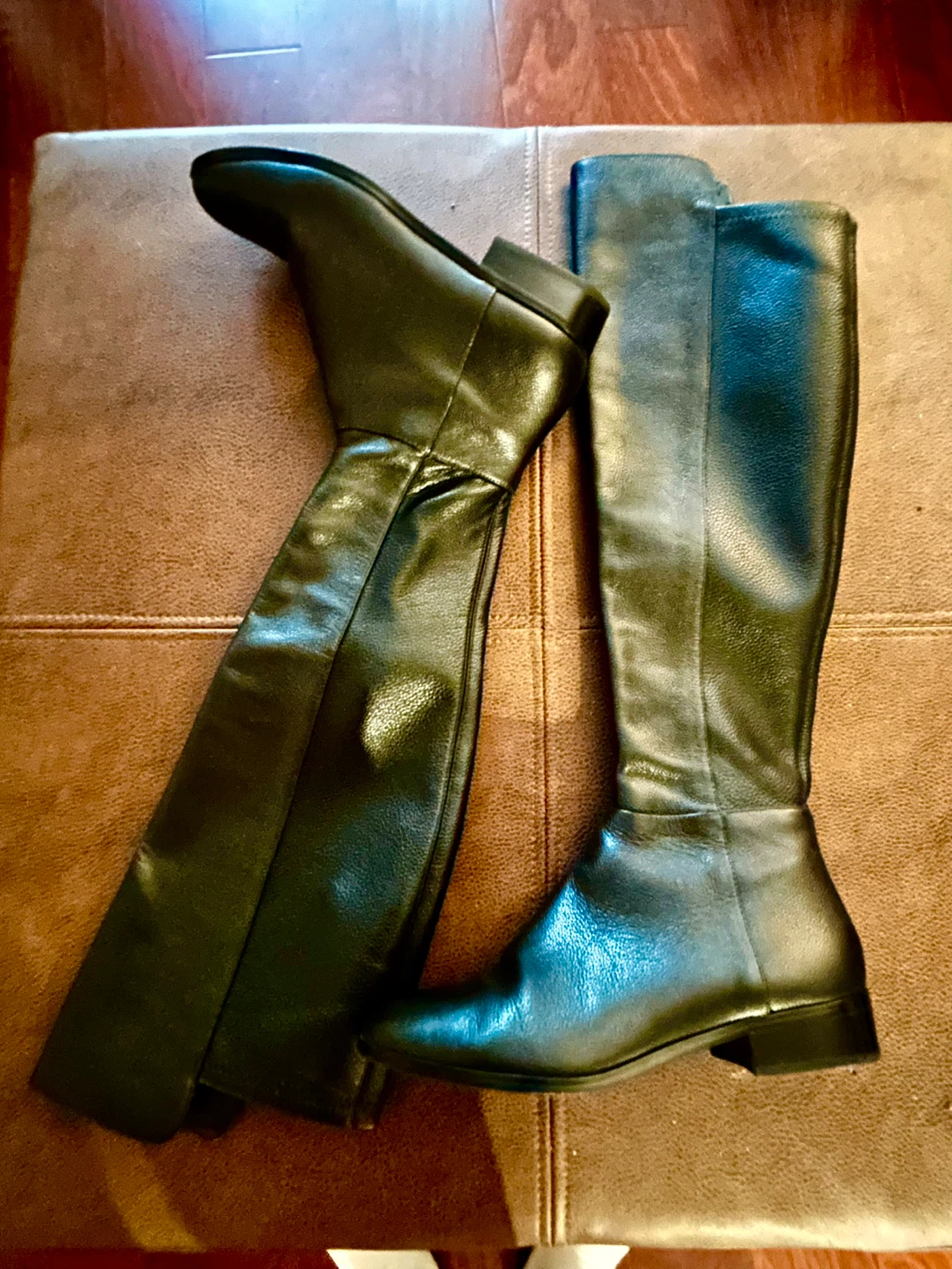 Michael Kors black Leather Over-the-Knee Boots
