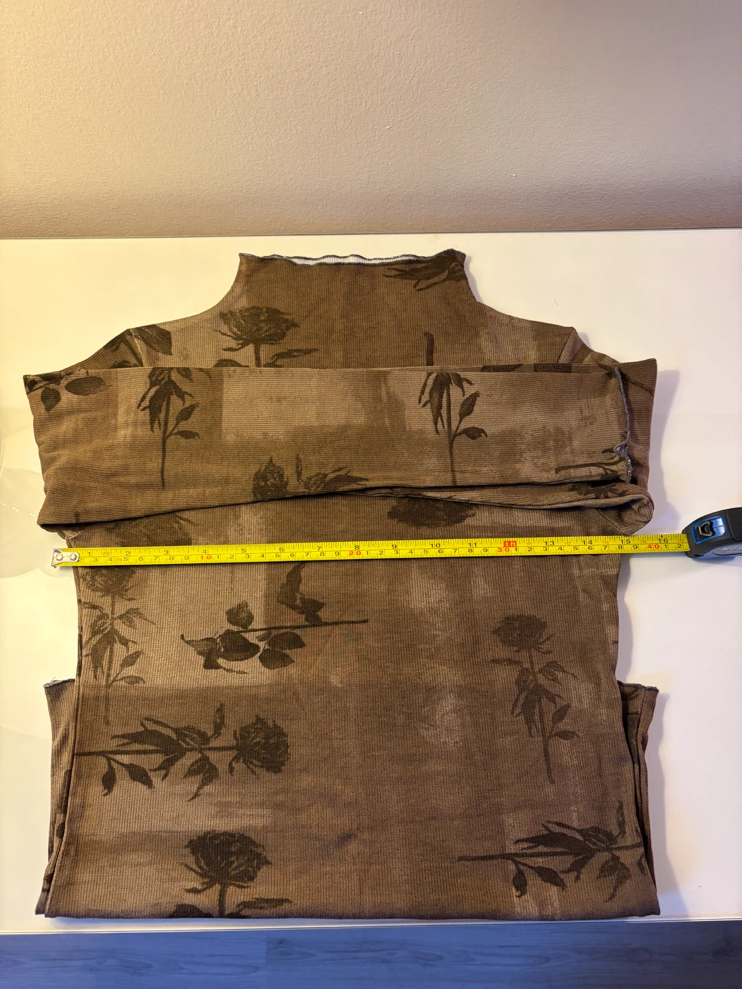 ⁠Womens Floral Long Sleeve Turtleneck Base Layer Shirt NWOT⁠ - photo 4