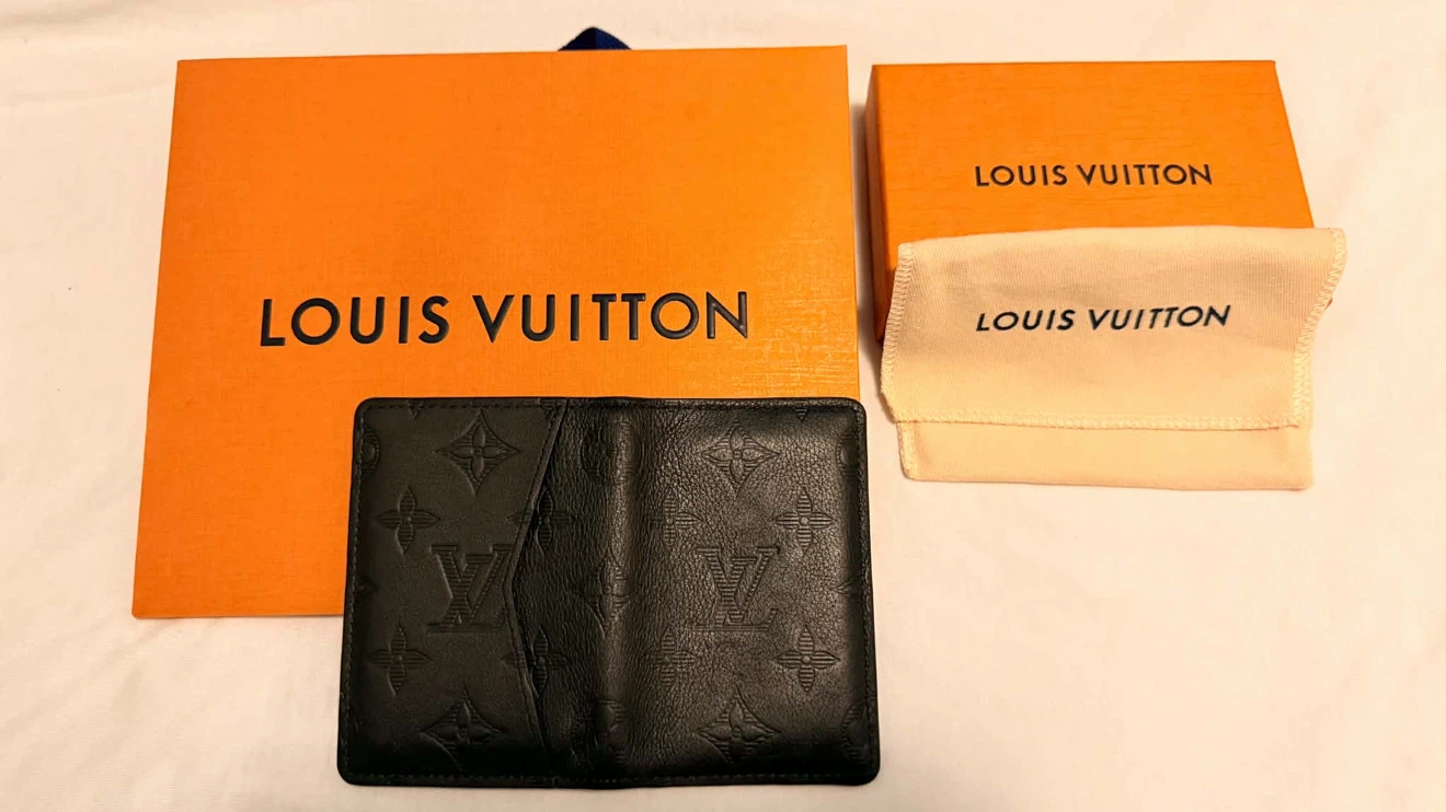 Louis Vuitton Black Empreinte Leather Card Holder