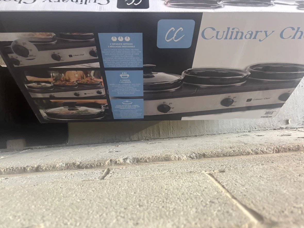 Culinary Chef Triple Slow Cooker and Server - photo 2