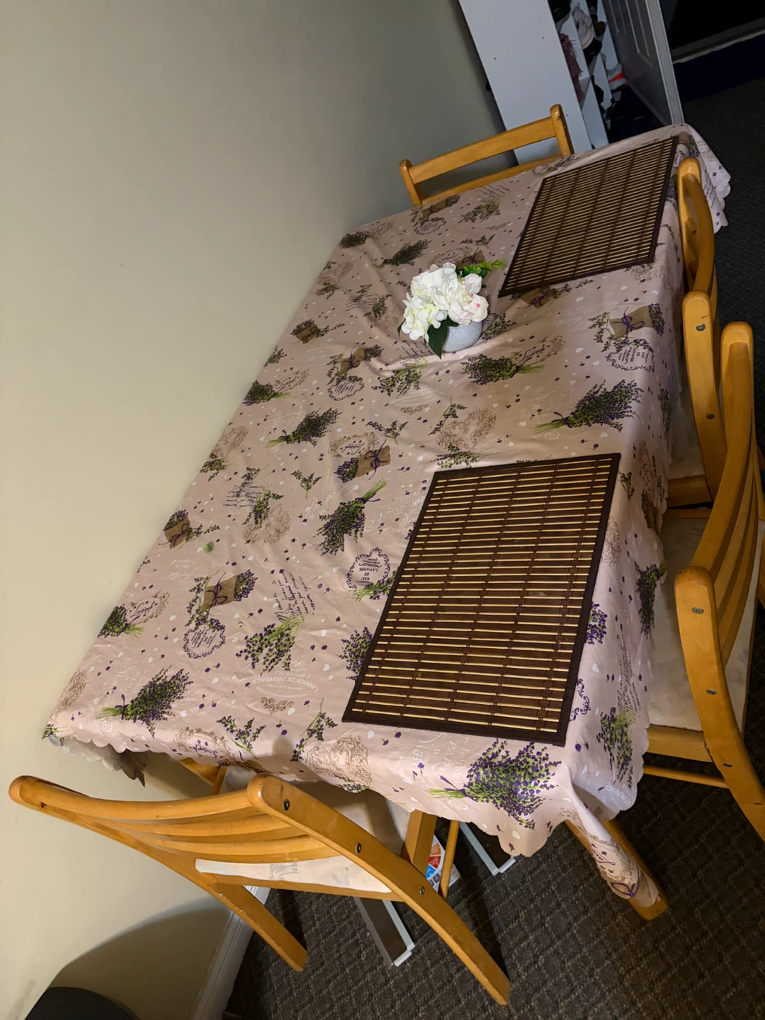 Wooden Dining Table with Four Chairs - photo 2