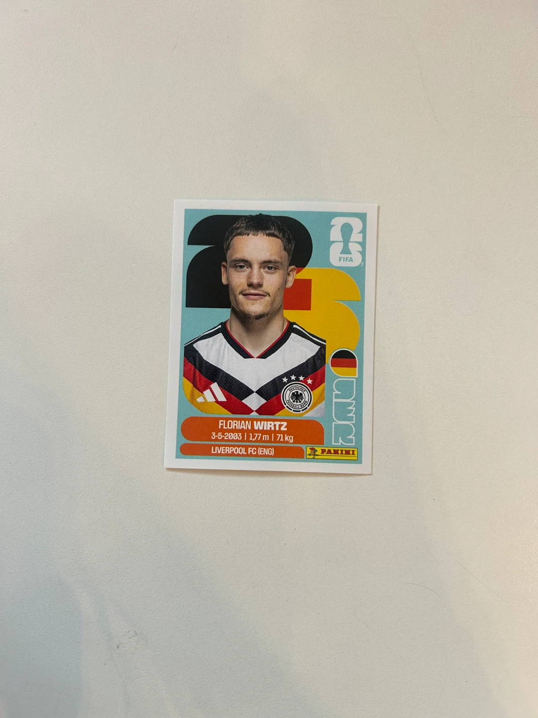 Panini FIFA World Cup 2026 Florian Wirtz Sticker