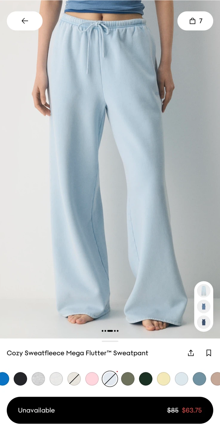 Aritzia Cozy Sweatfleece Mega Flutter Sweatpant