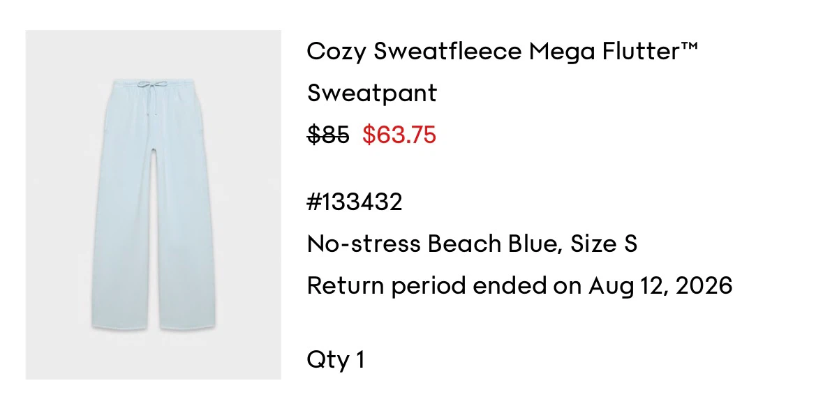 Aritzia Cozy Sweatfleece Mega Flutter Sweatpant - photo 2
