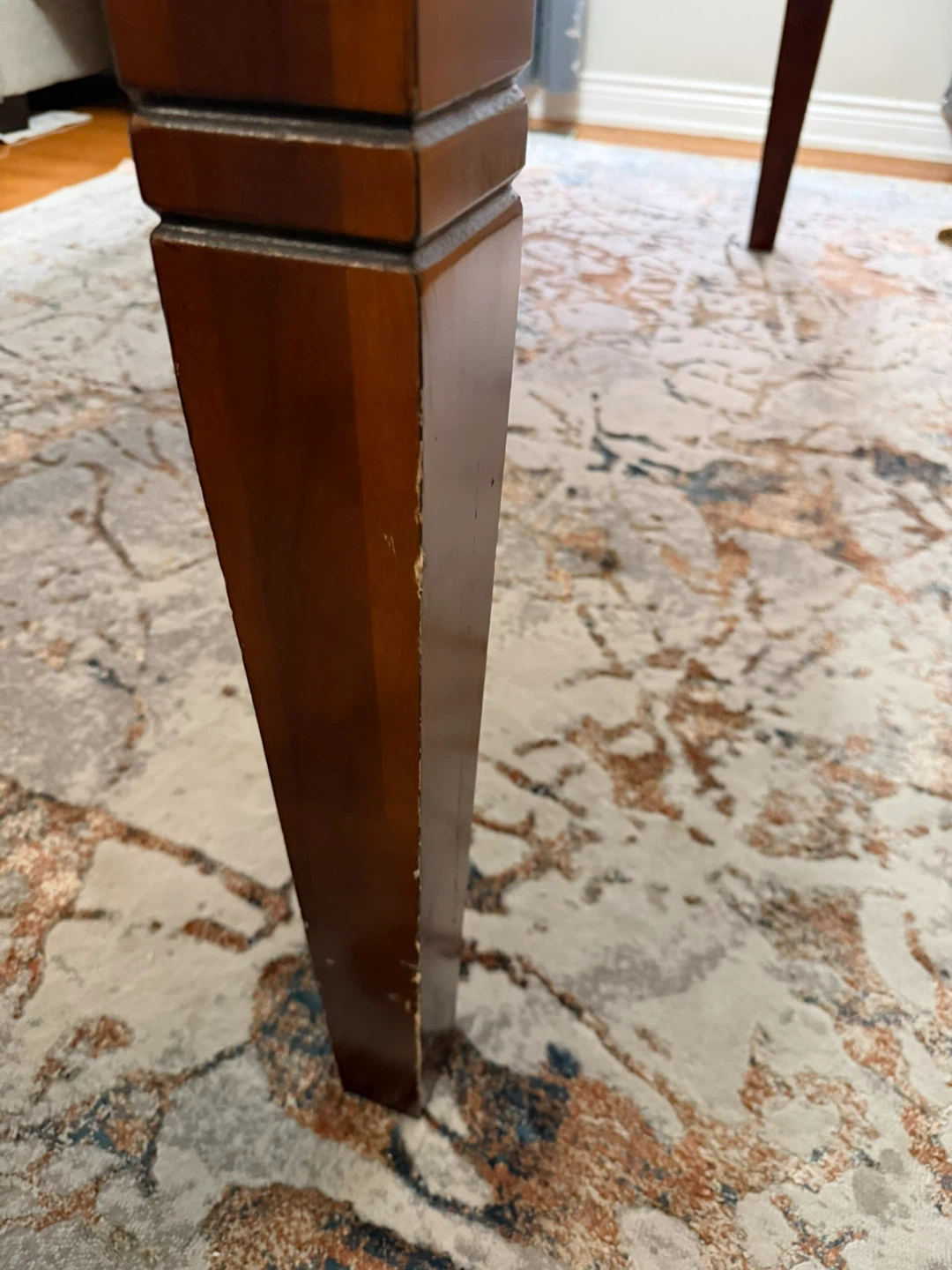 Faux Marble and Wood Dining Table - photo 4