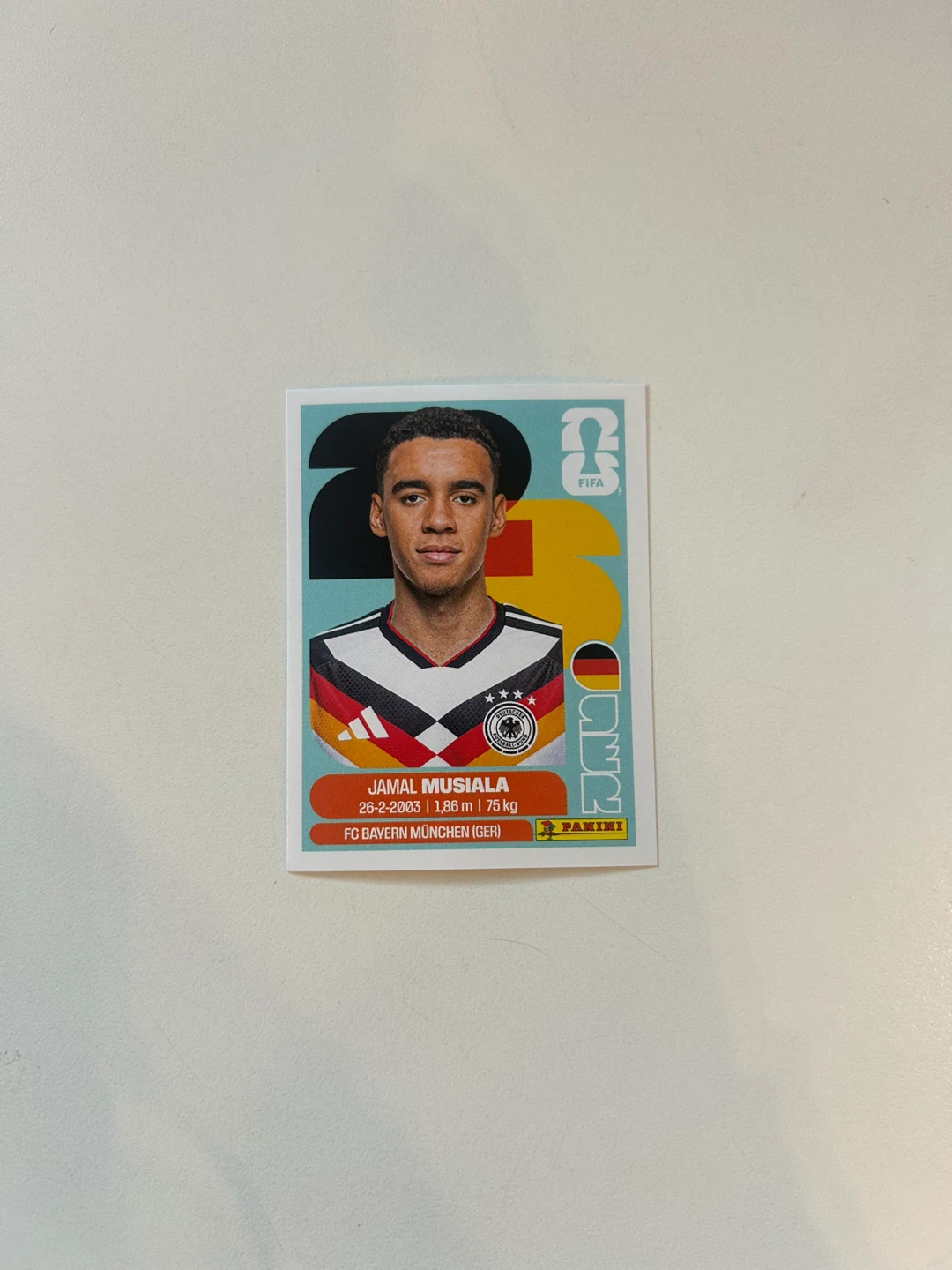 Panini FIFA World Cup 2026 Jamal Musiala Sticker