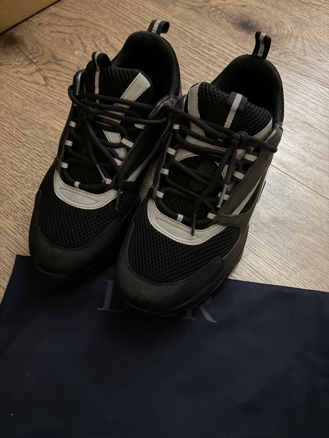 Dior B22 Black/Silver Sneakers – Men’s Size 9.5 - photo 3