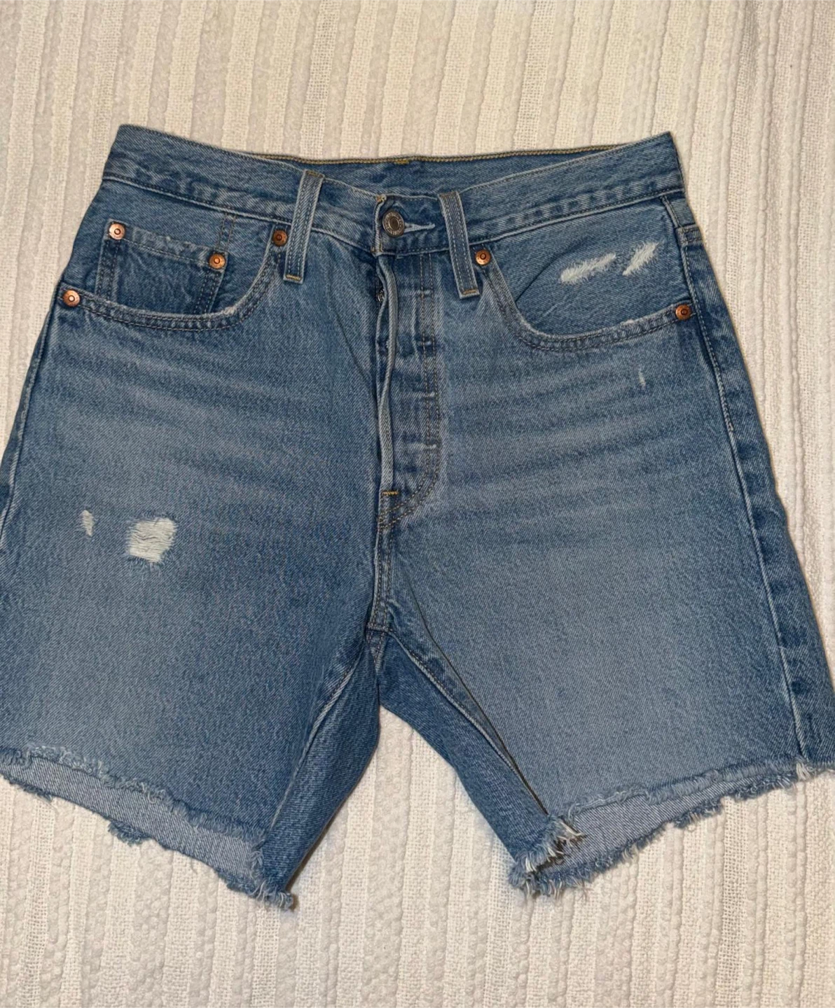 Levi's 501 Original Denim Shorts - Size 26