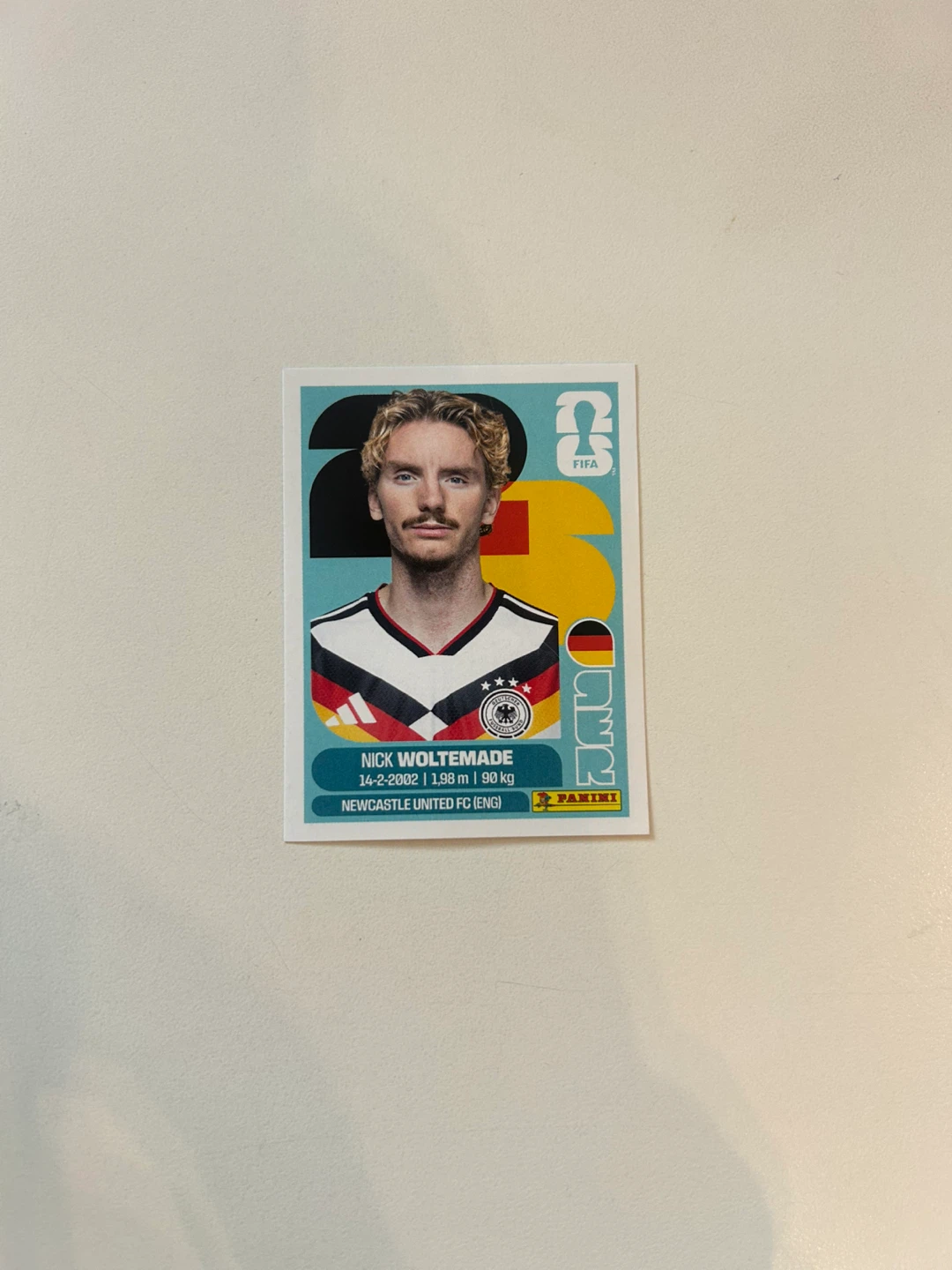 Panini FIFA World Cup 2026 Nick Woltemade Sticker