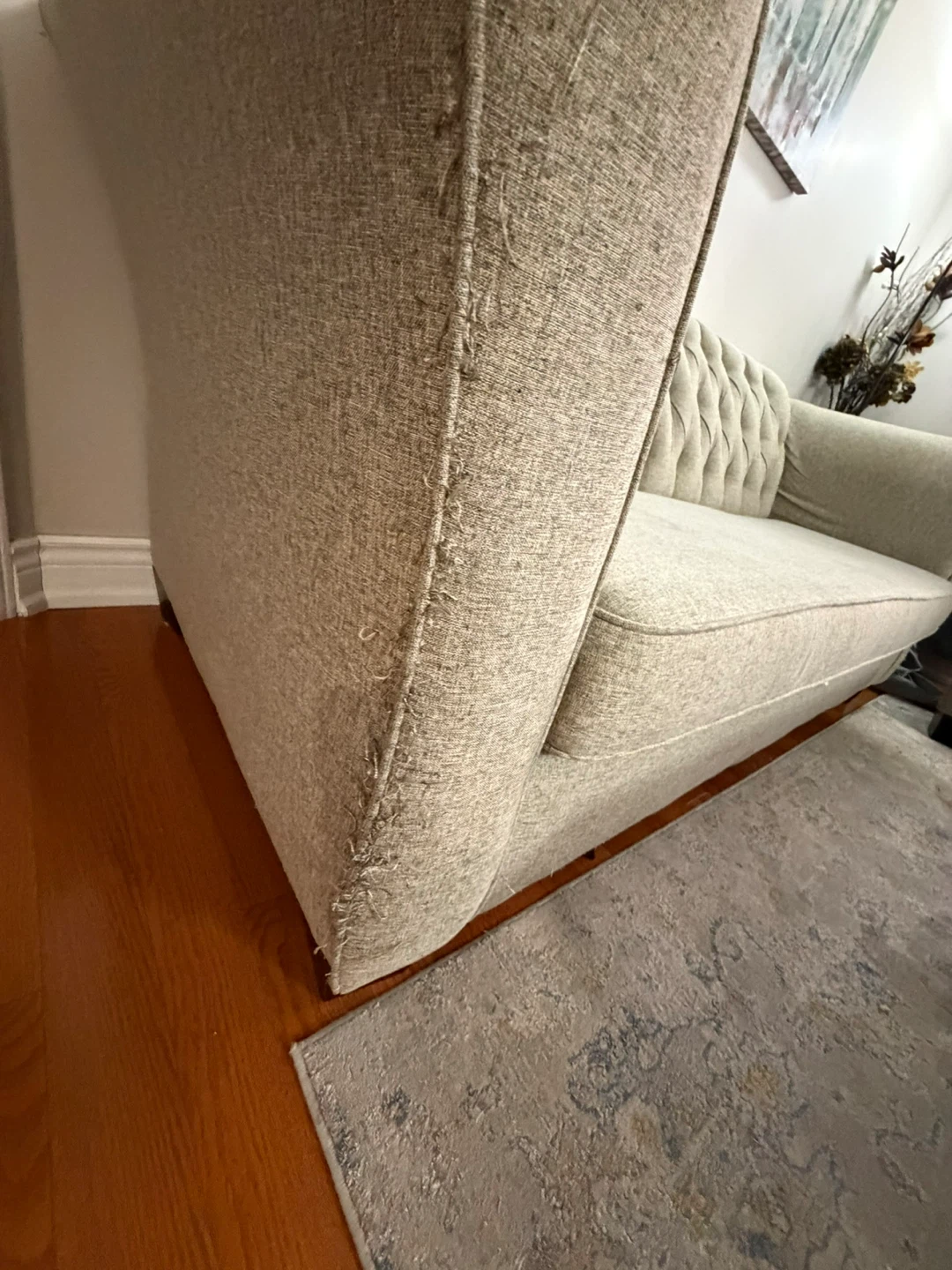 Tufted sofa set 3+2 used - photo 3
