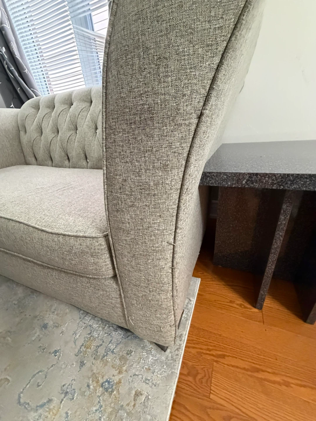 Tufted sofa set 3+2 used - photo 4