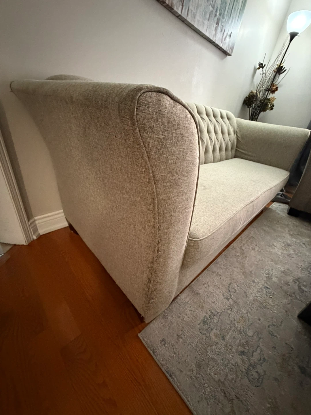Tufted sofa set 3+2 used - photo 5