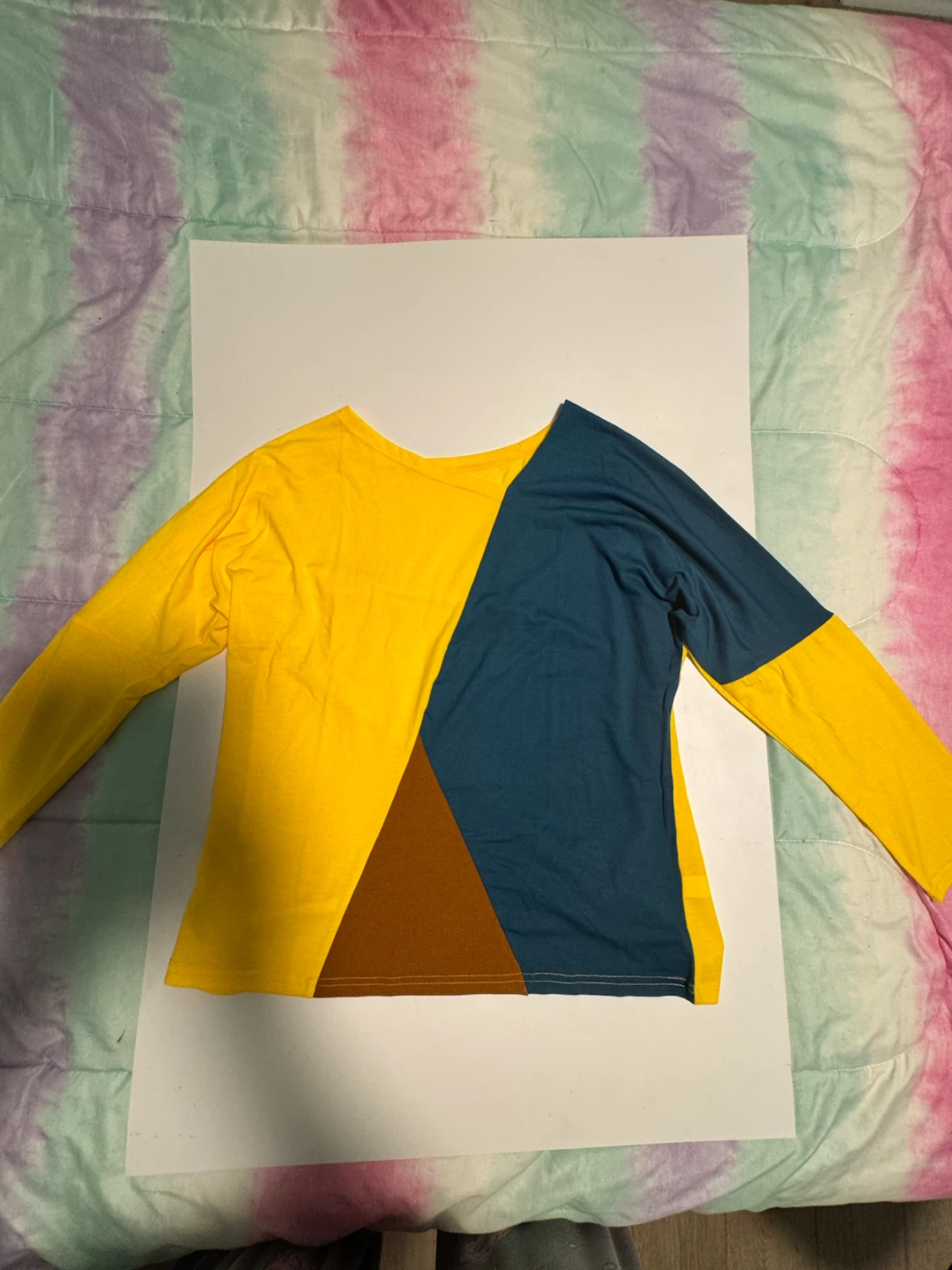 Colorblock Long Sleeve Shirt