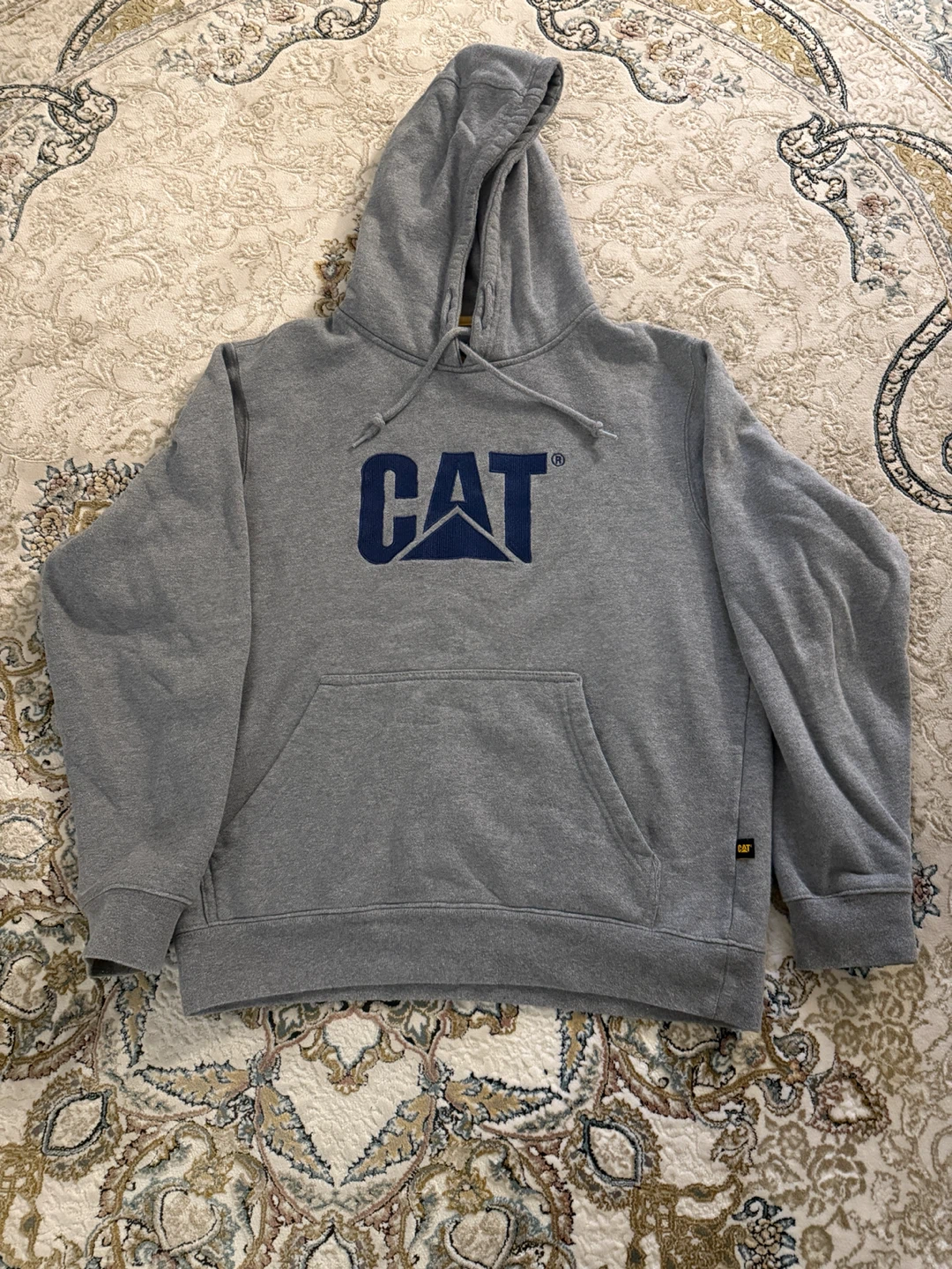CAT Caterpillar Grey Logo Hoodie