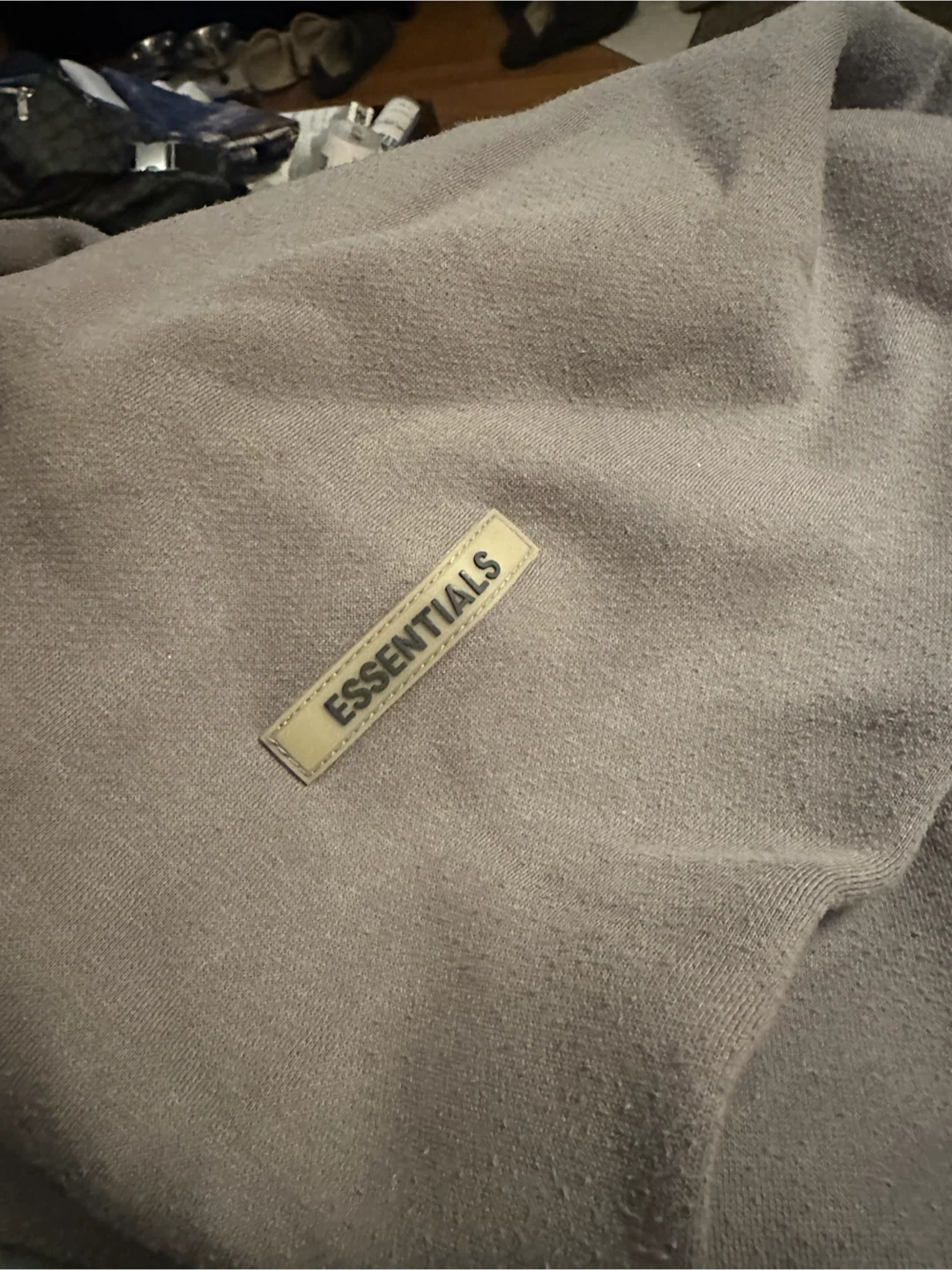 Essentials Fear of God Grey Zip-Up Hoodie - photo 2